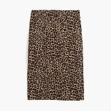No. 2 Pencil® skirt in leopard bi-stretch cotton