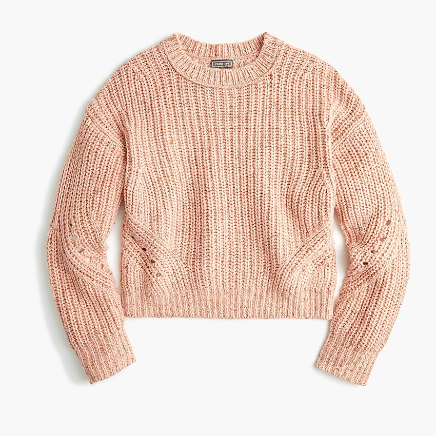 J.Crew: Point Sur Chunky Ribbed Crewneck Sweater For Women