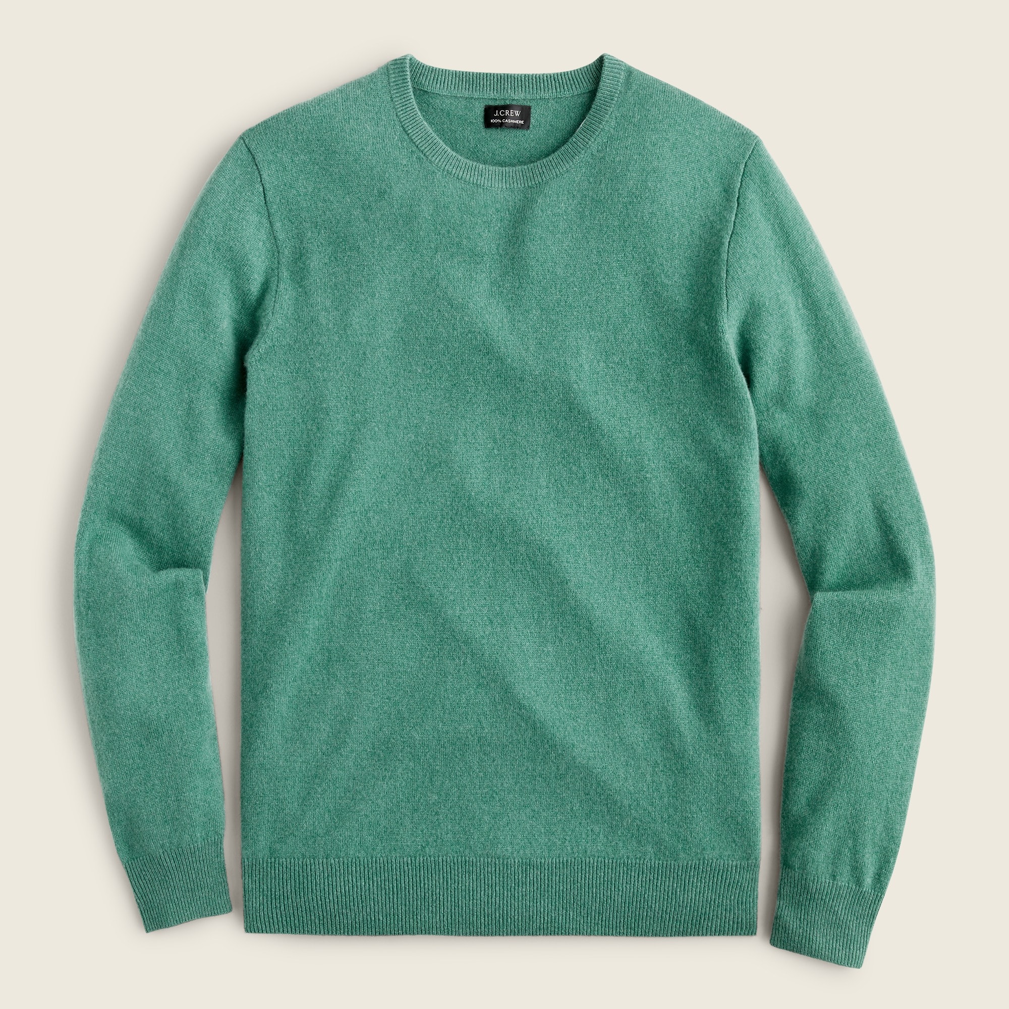 Cashmere crewneck sweater in solid