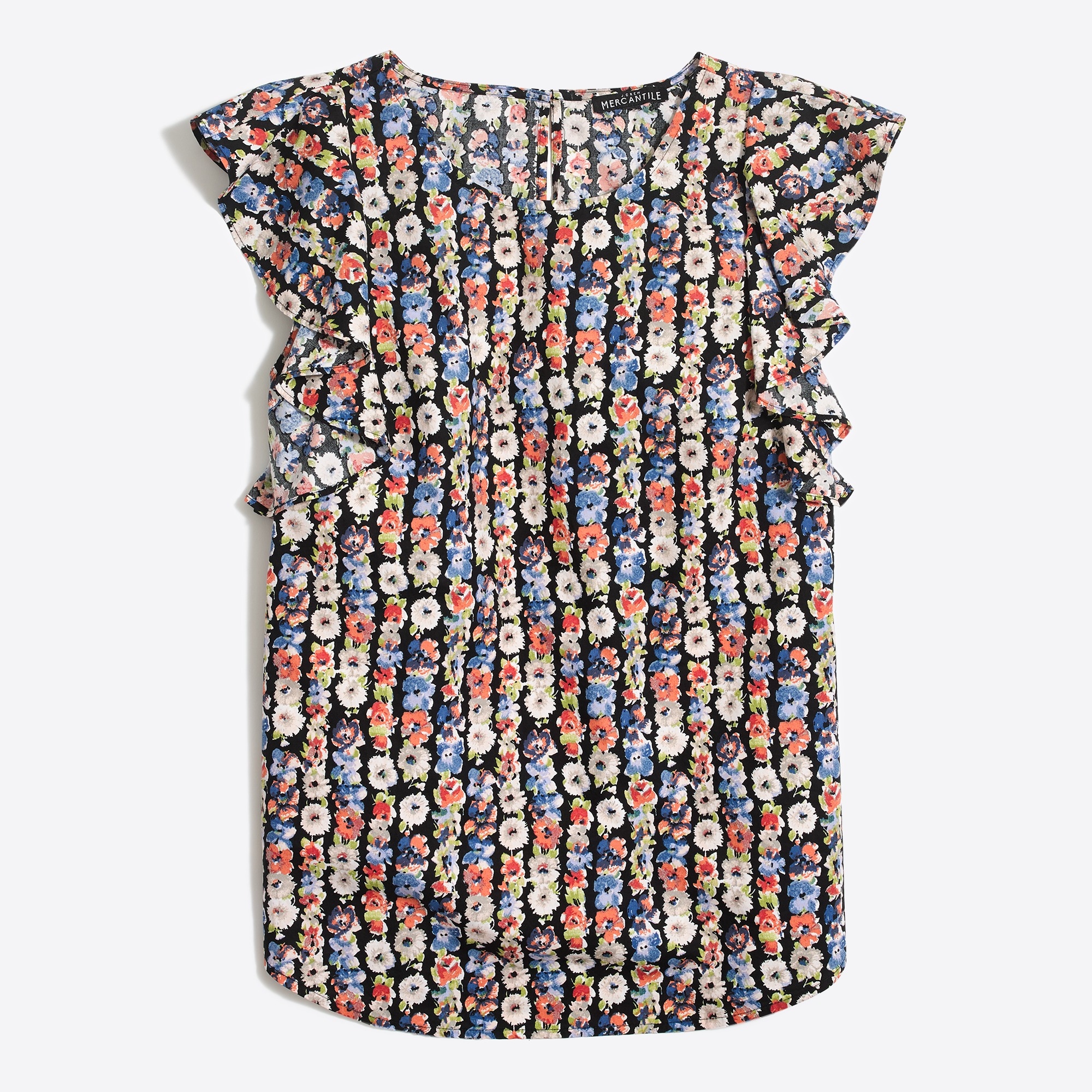 Ruffle-sleeve top