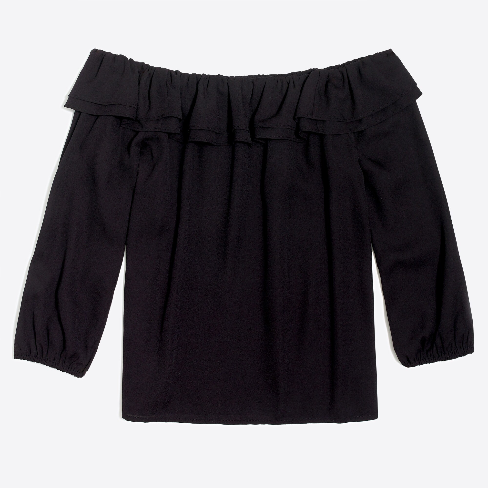 Ruffle convertible blouse