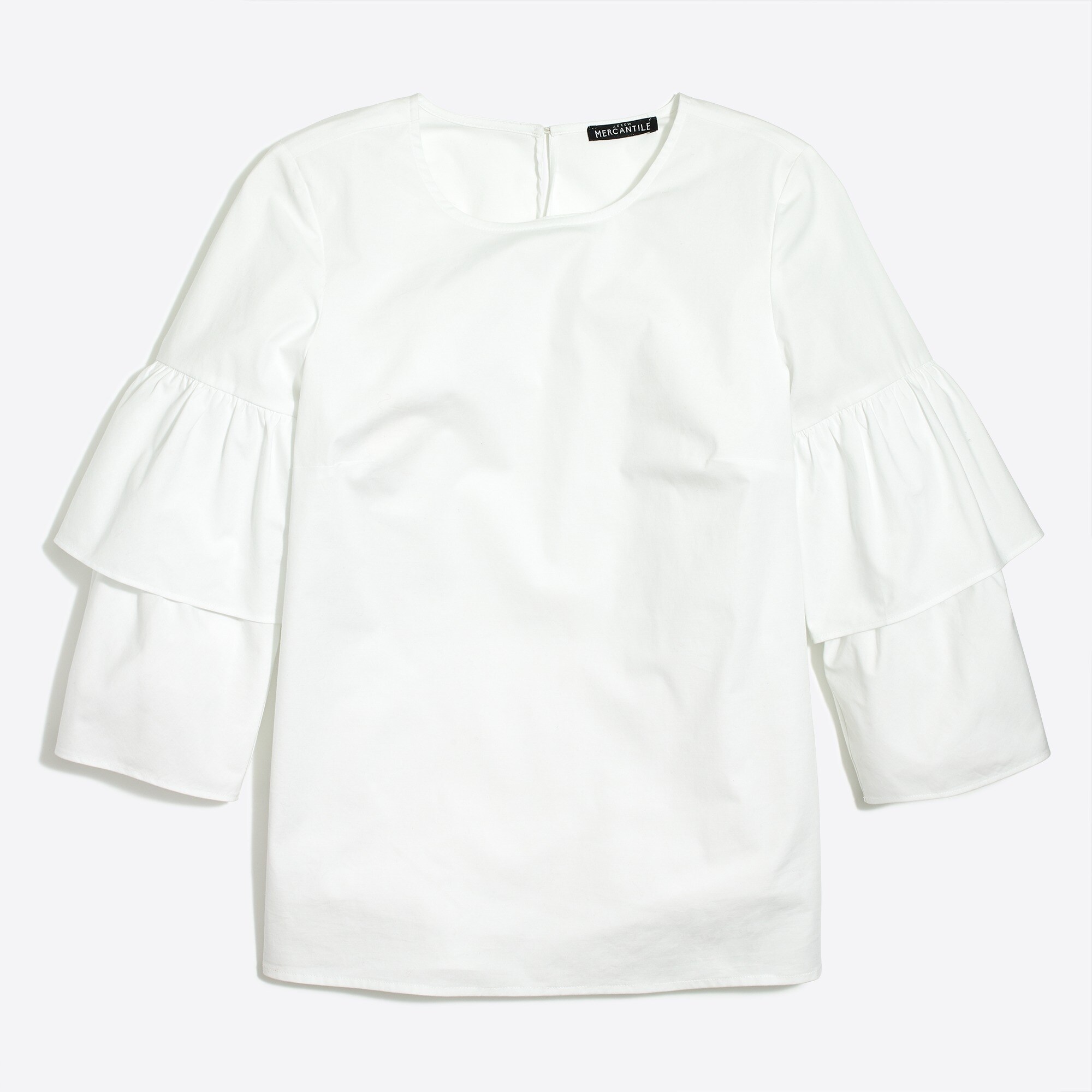 tiered bell-sleeve top for women