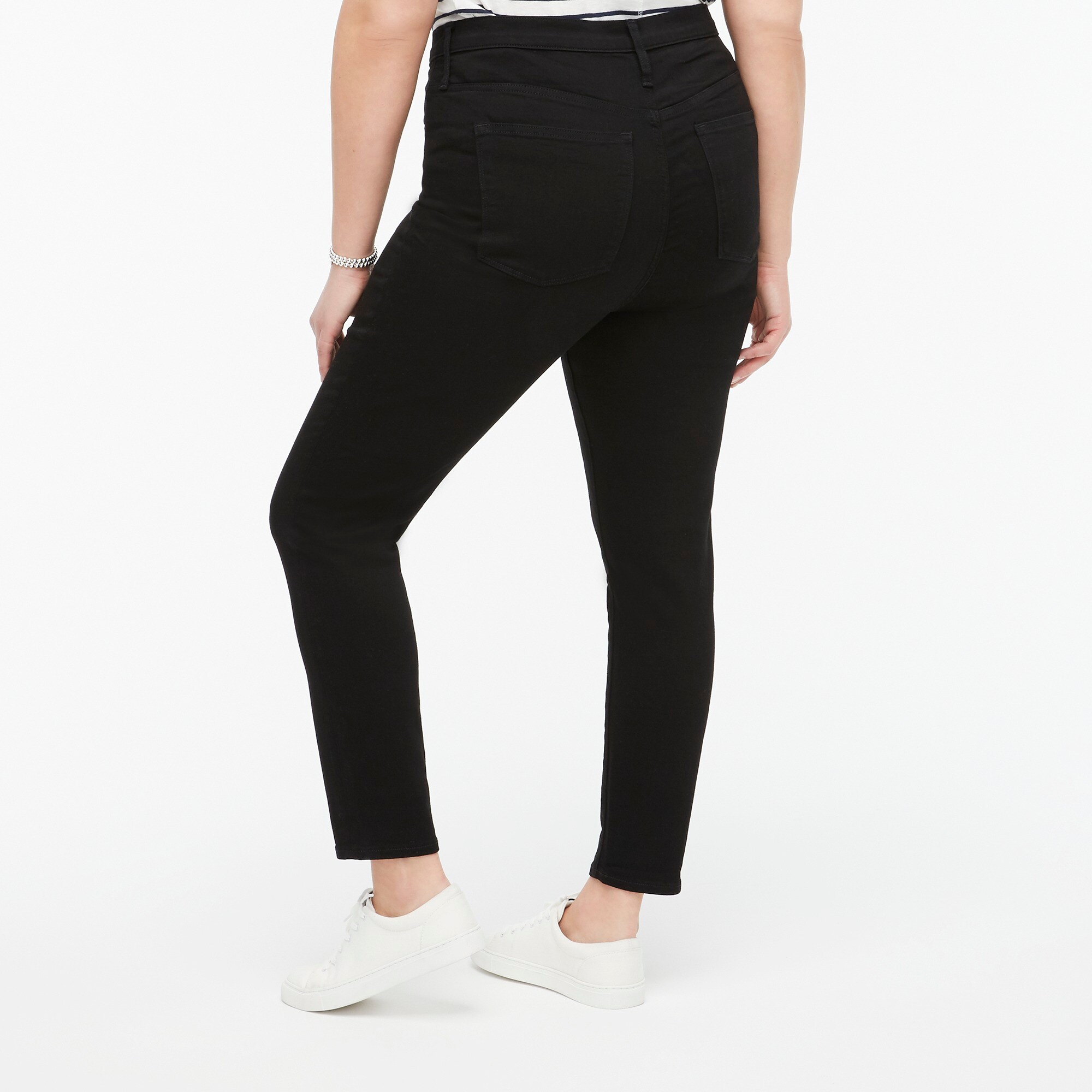 Tall 10" high-rise black skinny jean in signature stretch