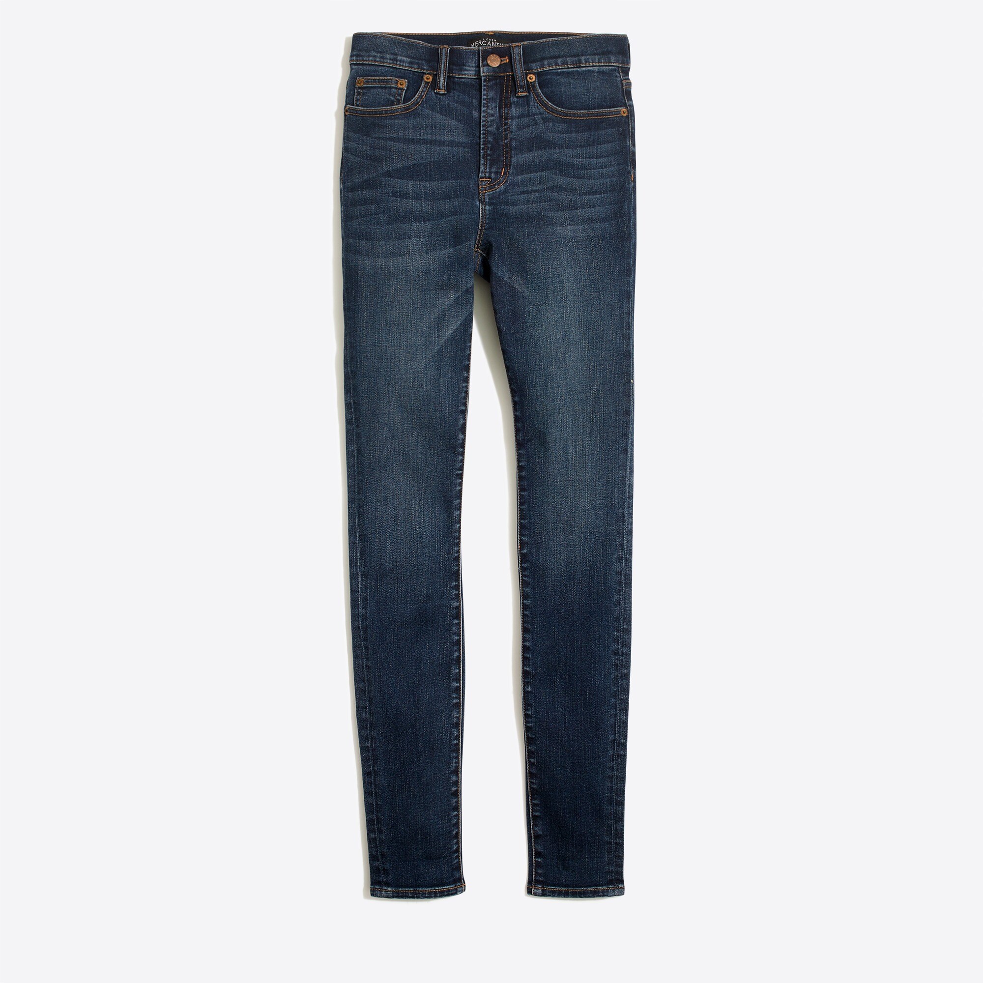 9" high-rise skinny jean in classic blue wash for women