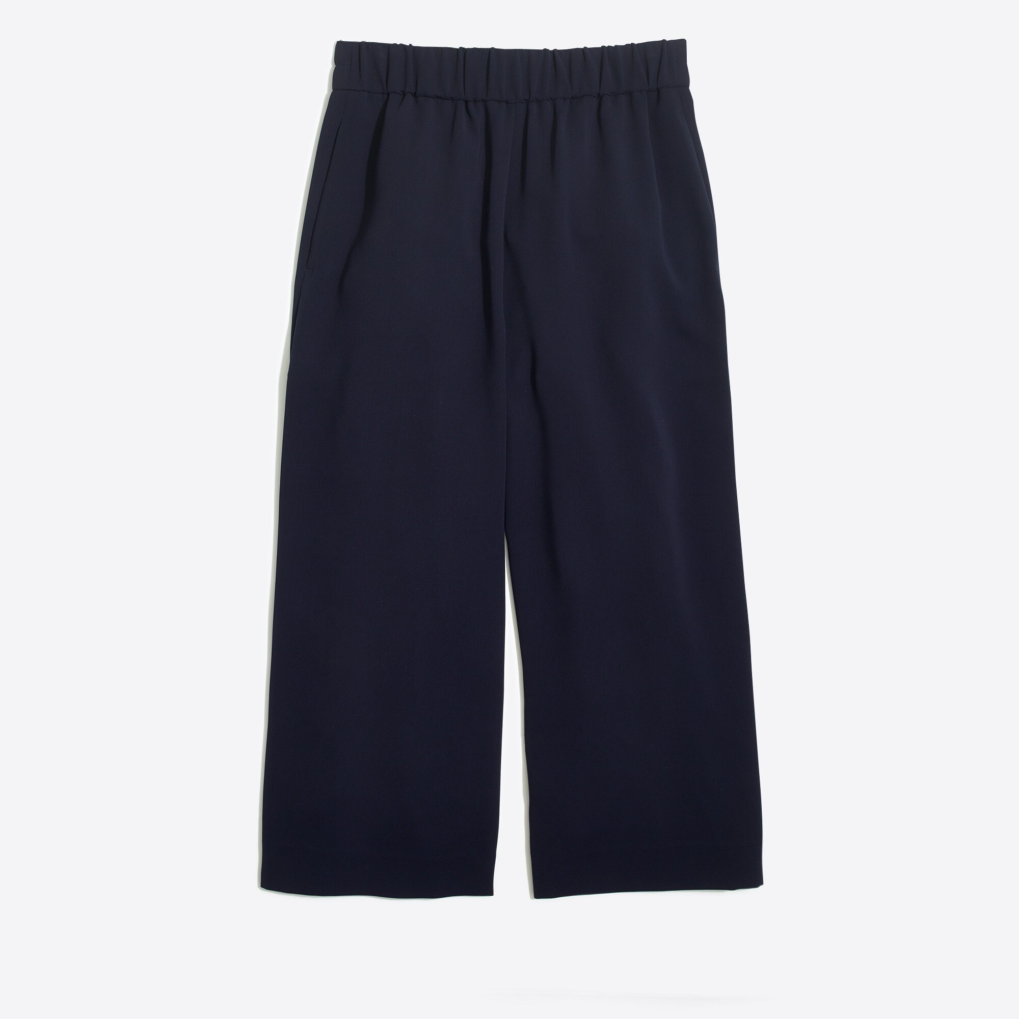 drapey wide-leg crop pant for women