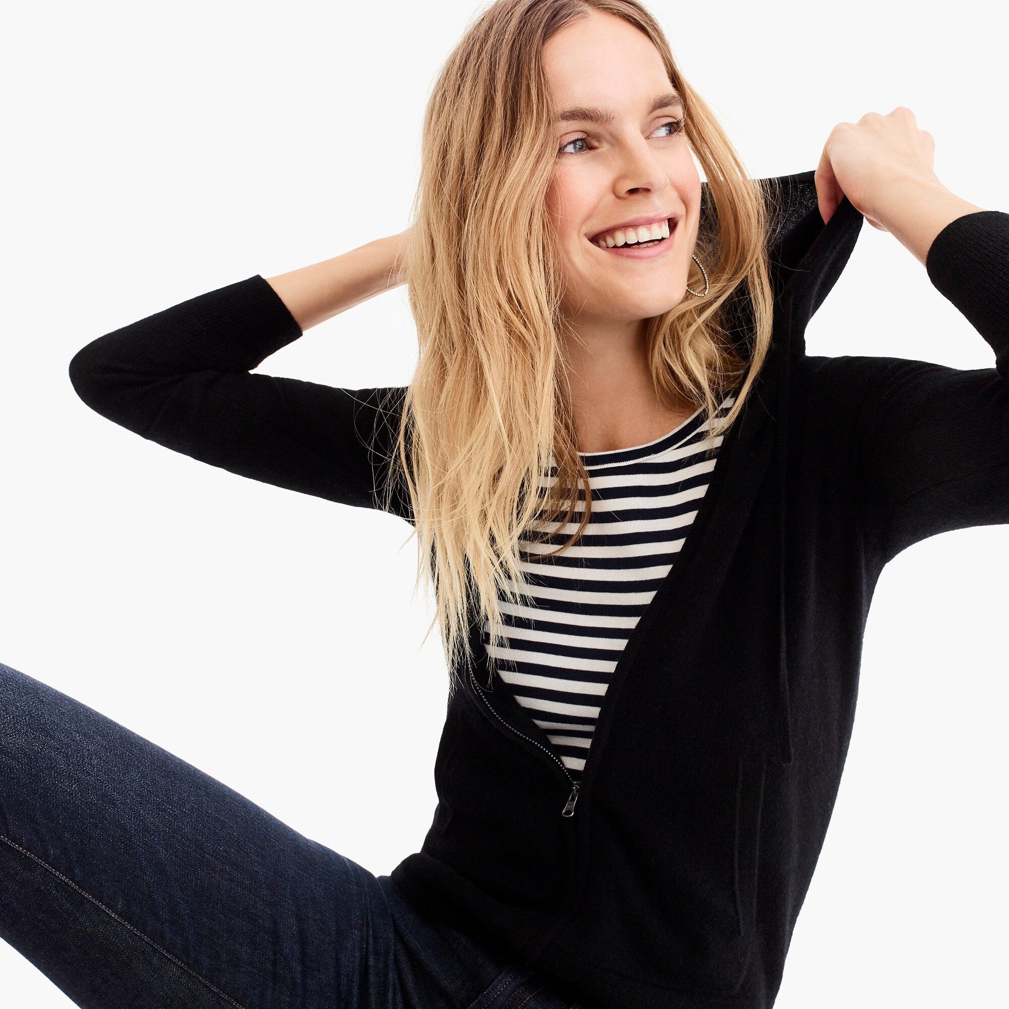 j crew everyday cashmere hoodie
