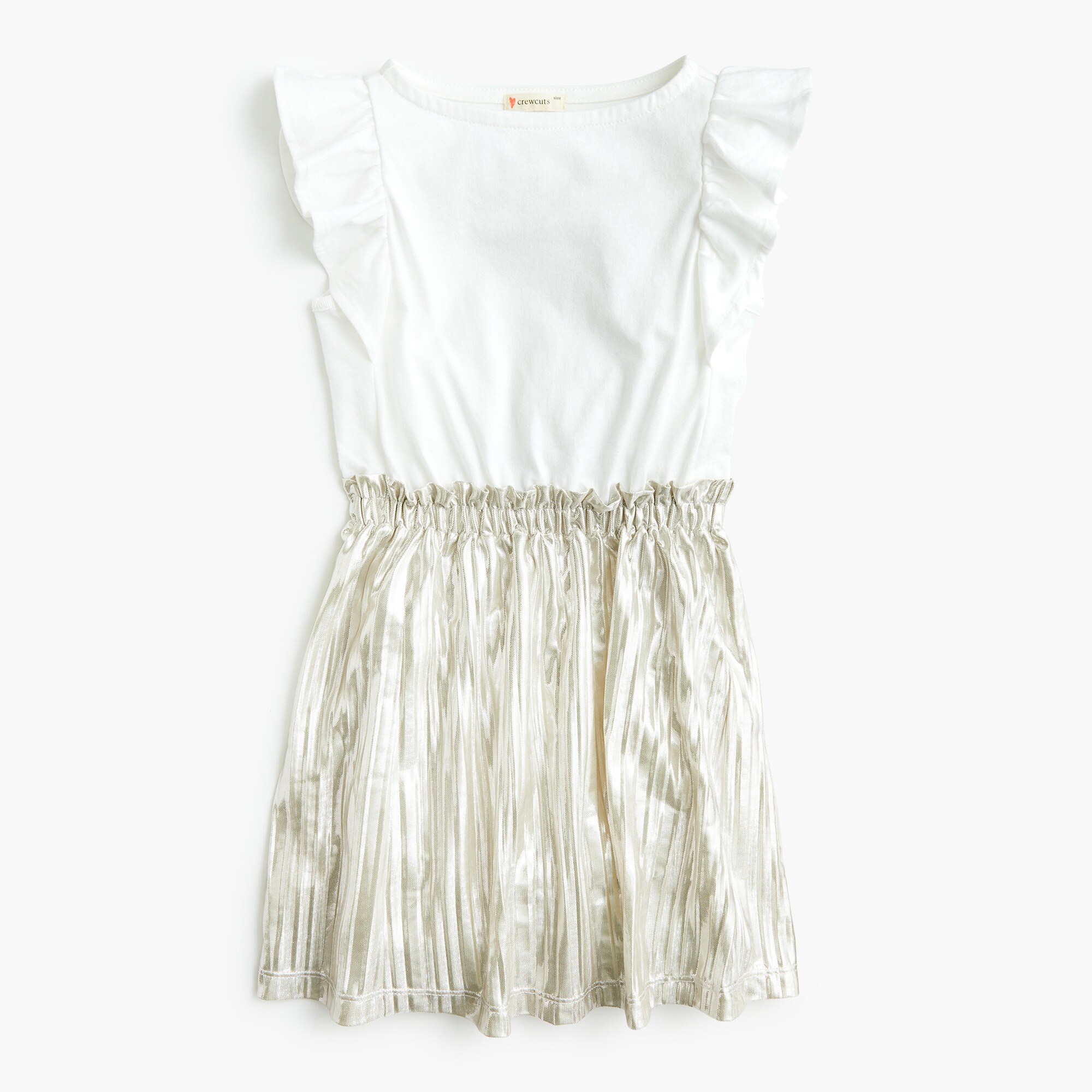  Girls' mixed-media dress