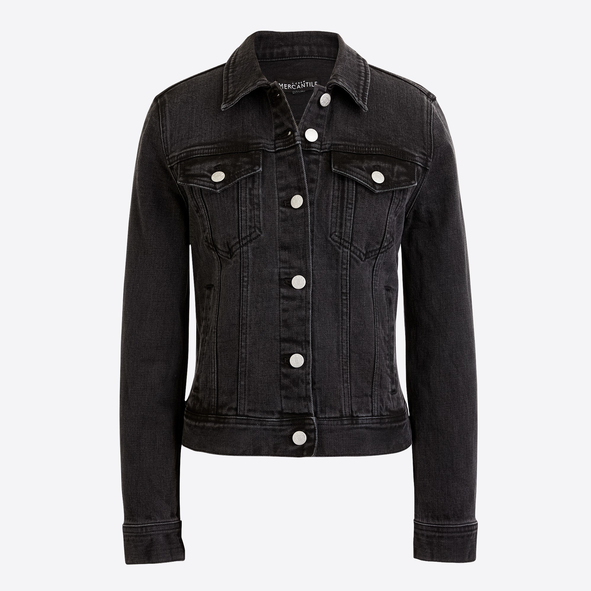 Black denim jacket