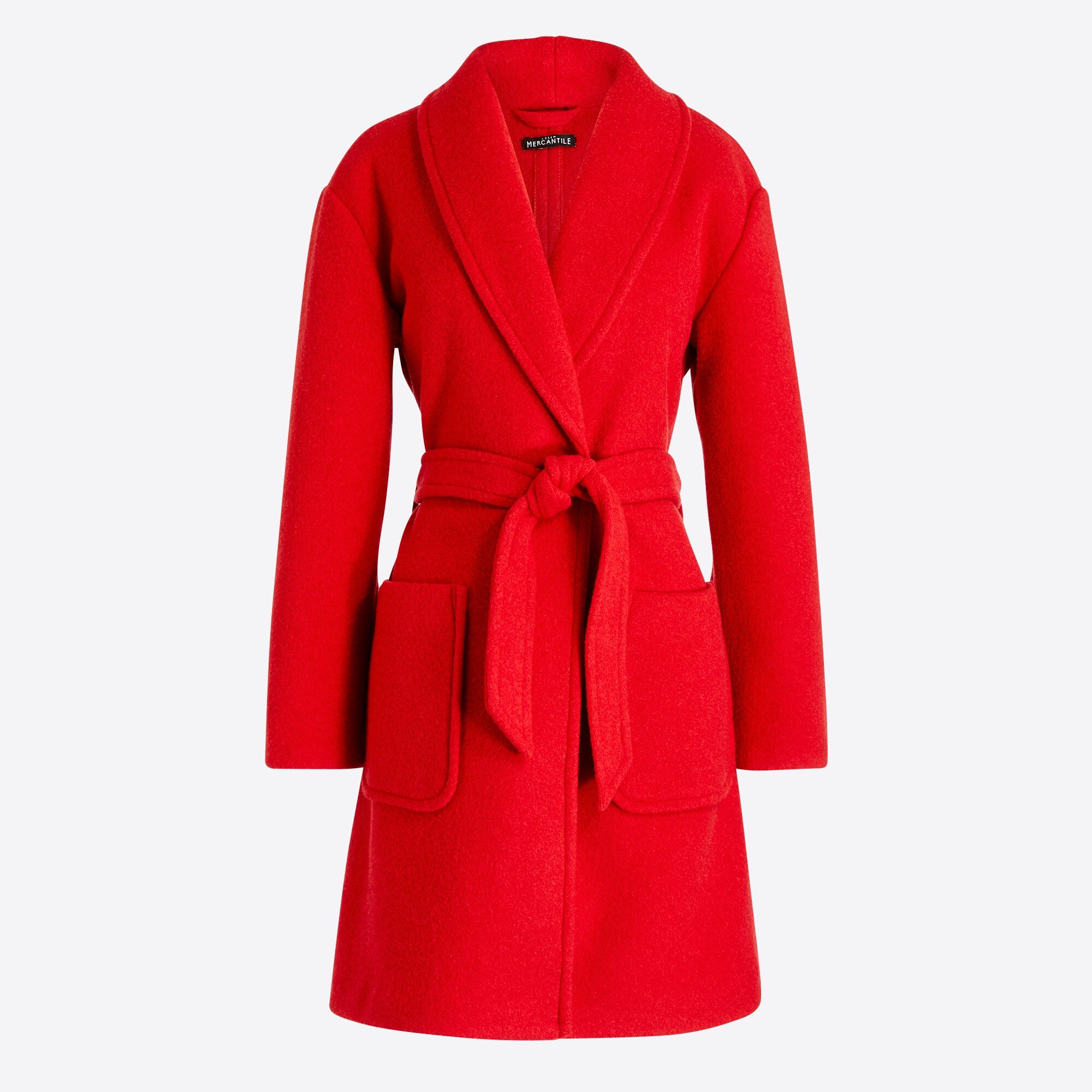 Belted wrap coat