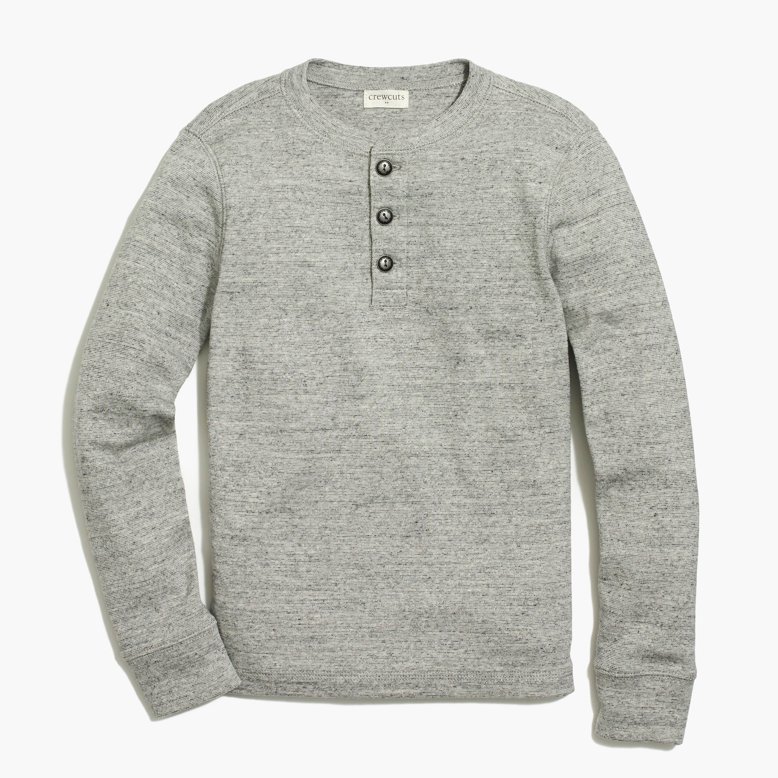 boys' long-sleeve twisted-rib henley for boys
