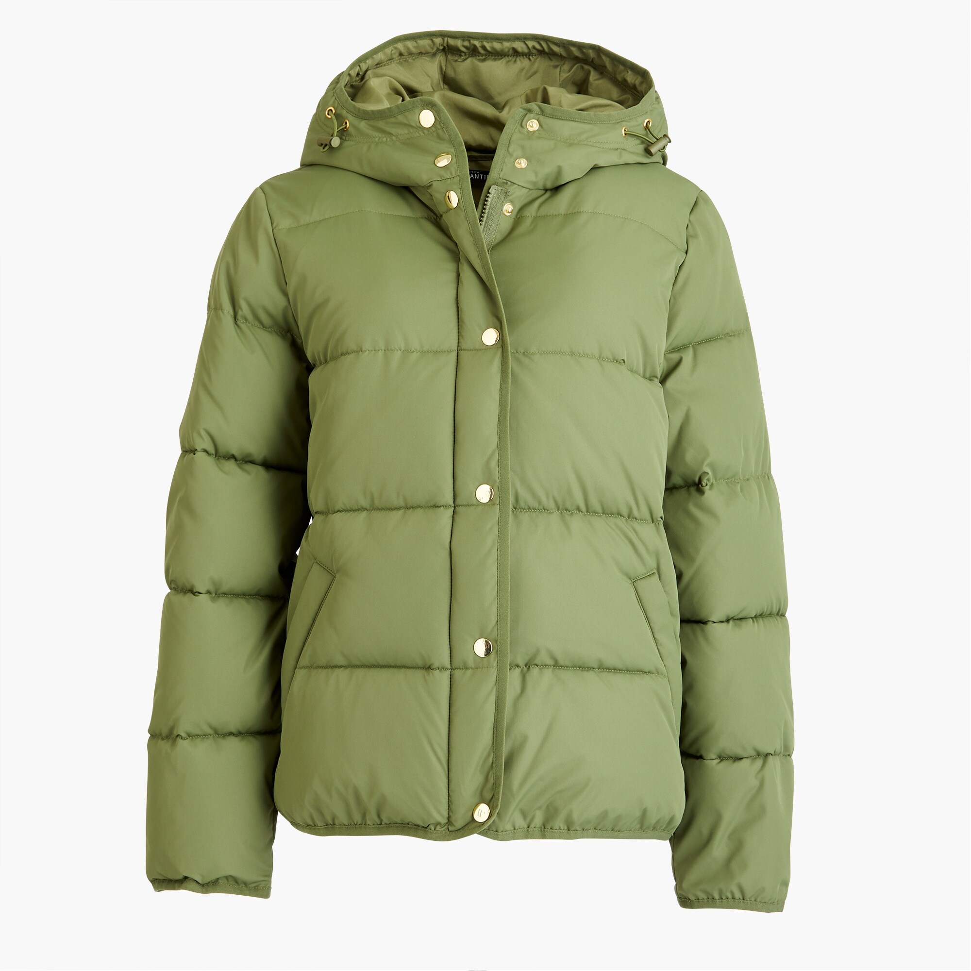J.Crew Mercantile Short hooded puffer jacket | J.Crew