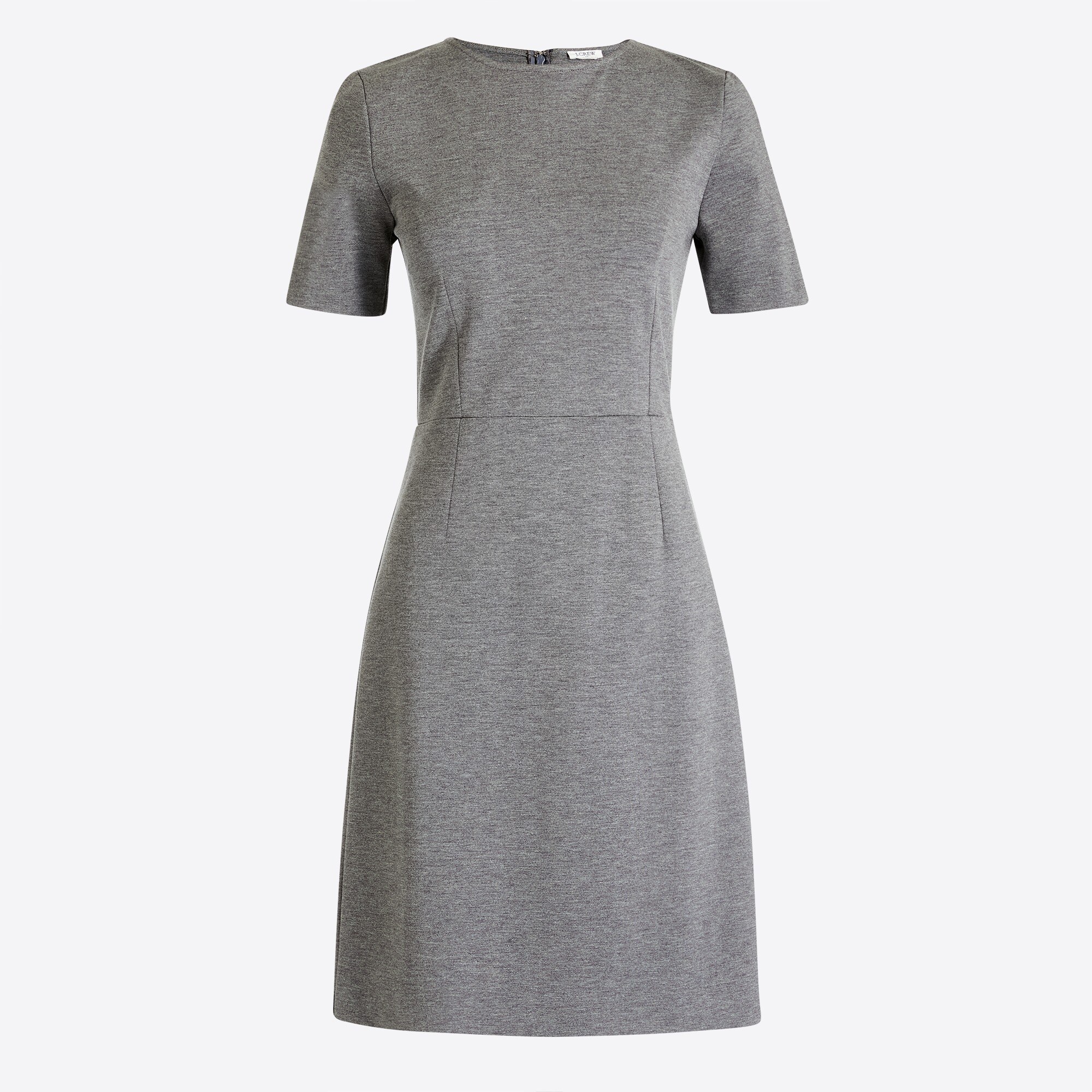 short-sleeve ponte dress for women