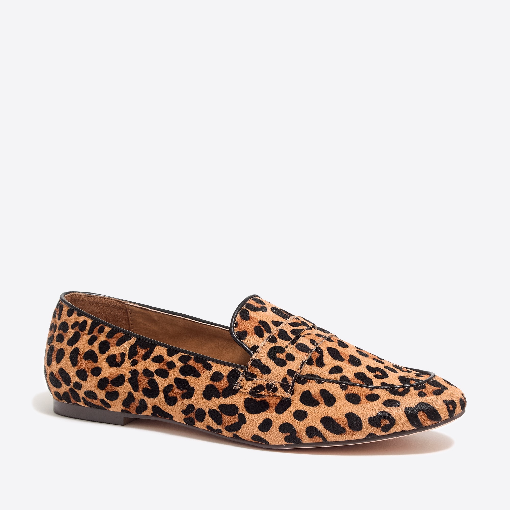 j crew leopard loafers