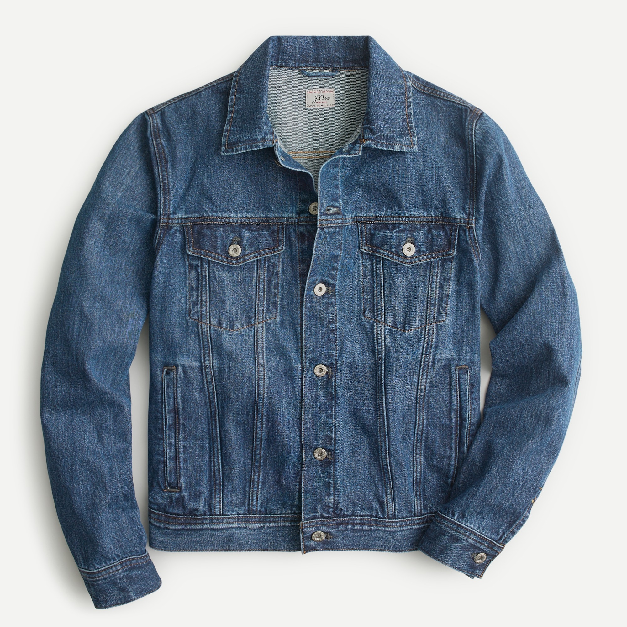 j crew denim sherpa swing jacket