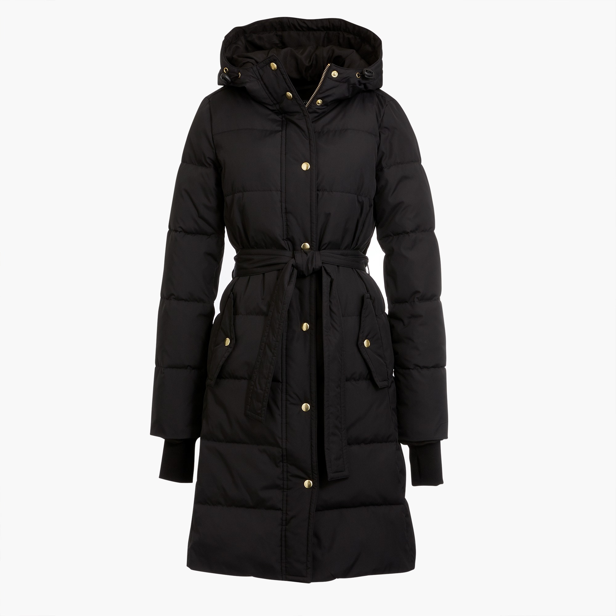 j.crew mercantile long puffer coat for women