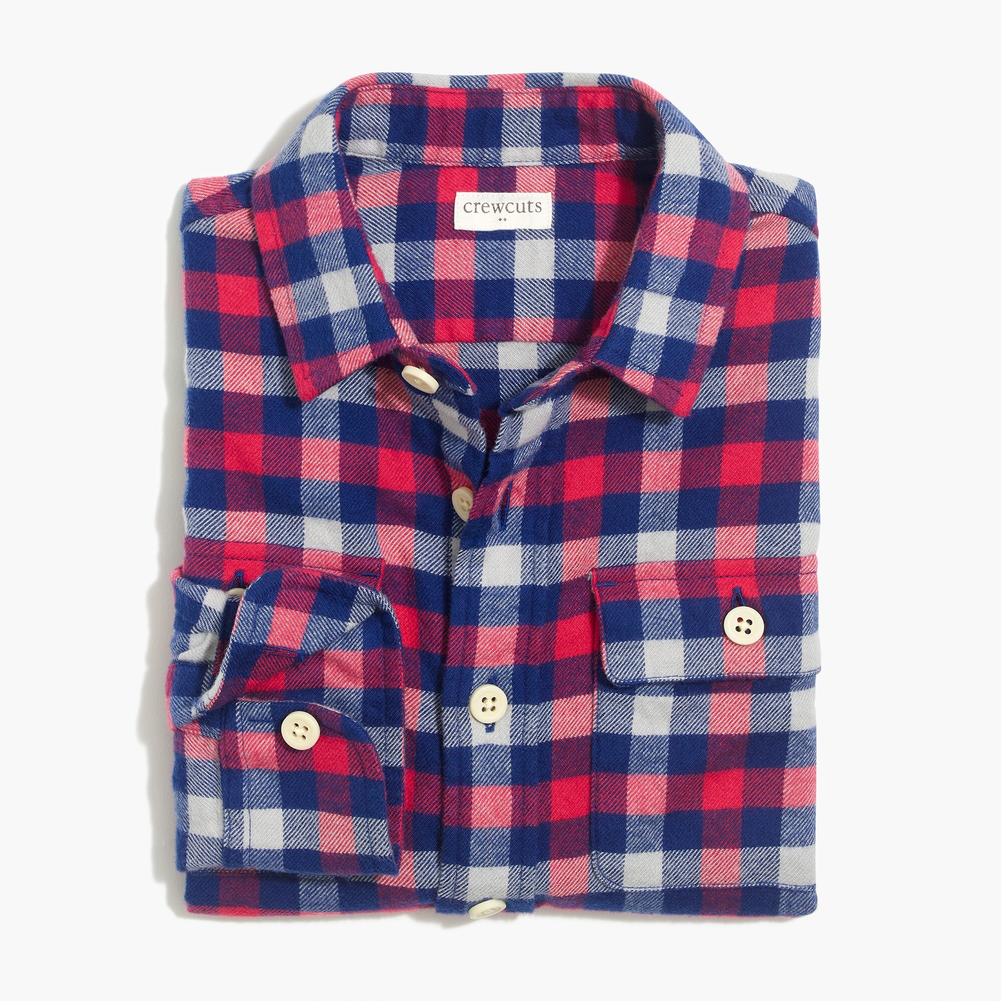 Boys' long-sleeve flannel shirt