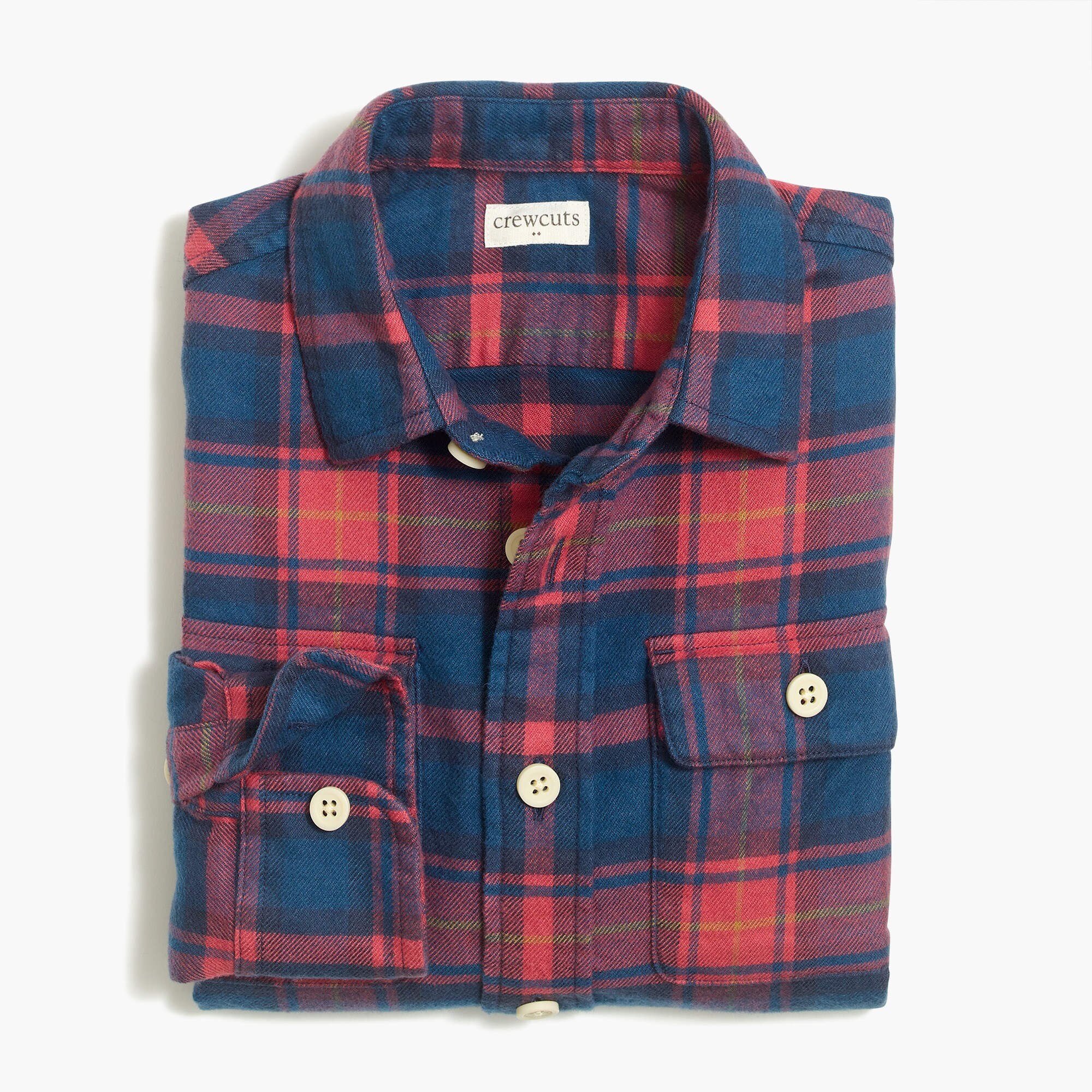 Boys' long-sleeve flannel shirt