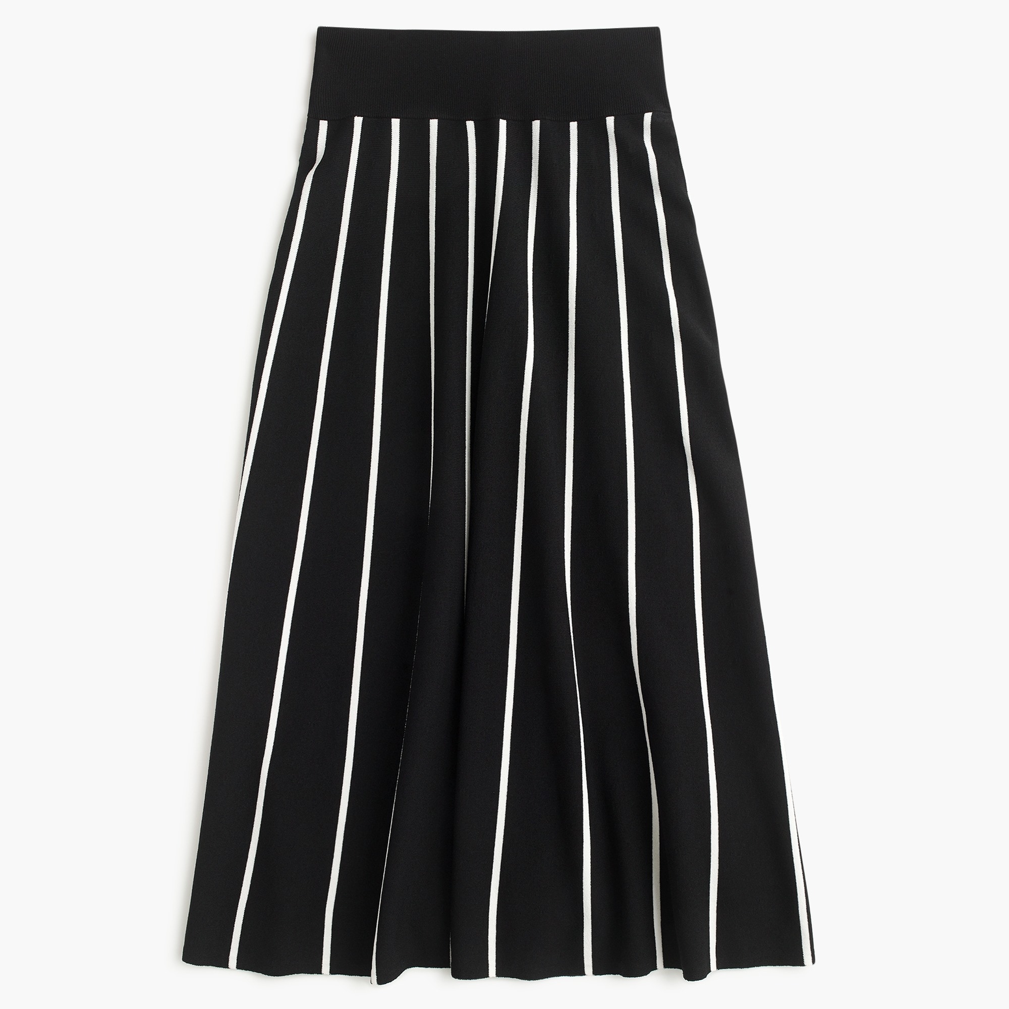 J.Crew A line Midi Sweater Skirt With Contrast Piping For Women