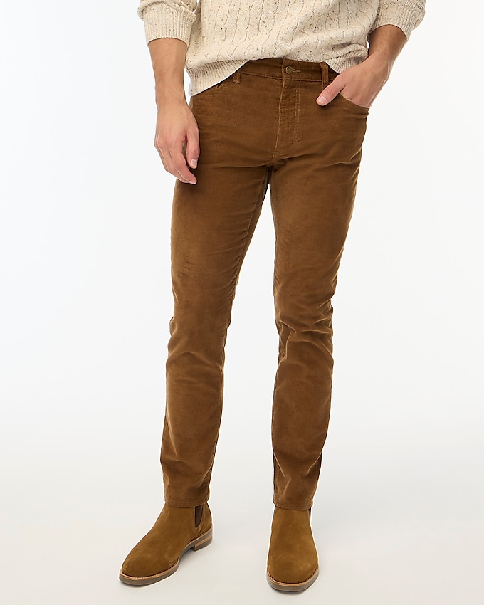 factory: slim-fit flex corduroy pant for men, right side, view zoomed