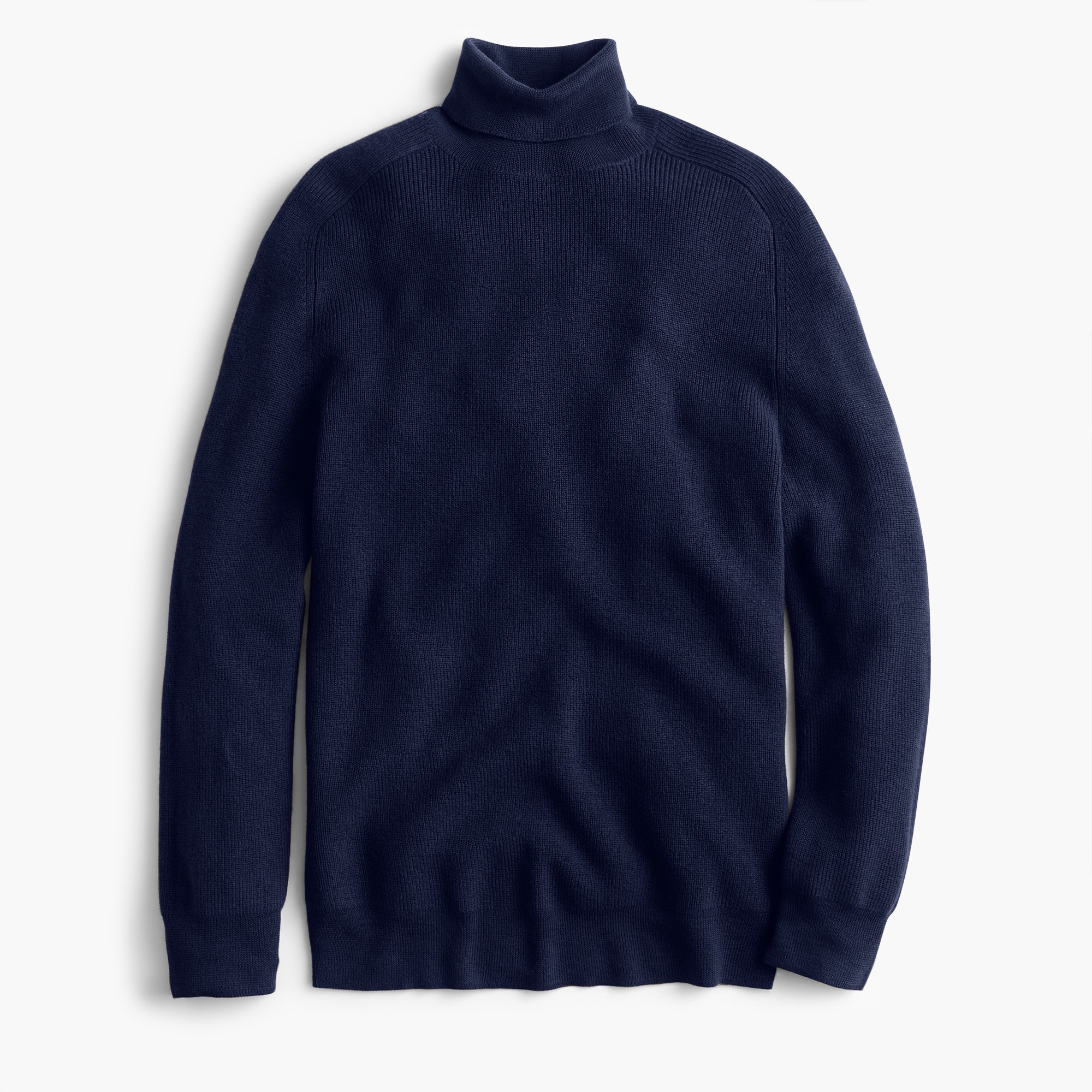 Destination merino wool saddle-sleeve turtleneck sweater