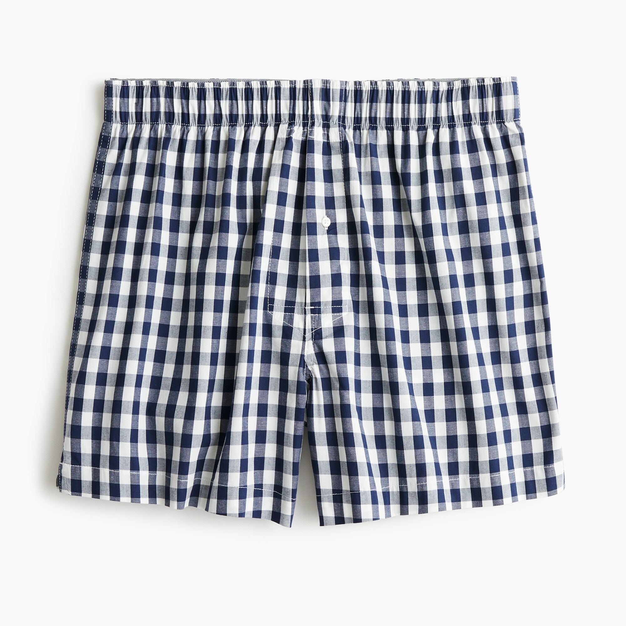 mens Stretch navy gingham boxers