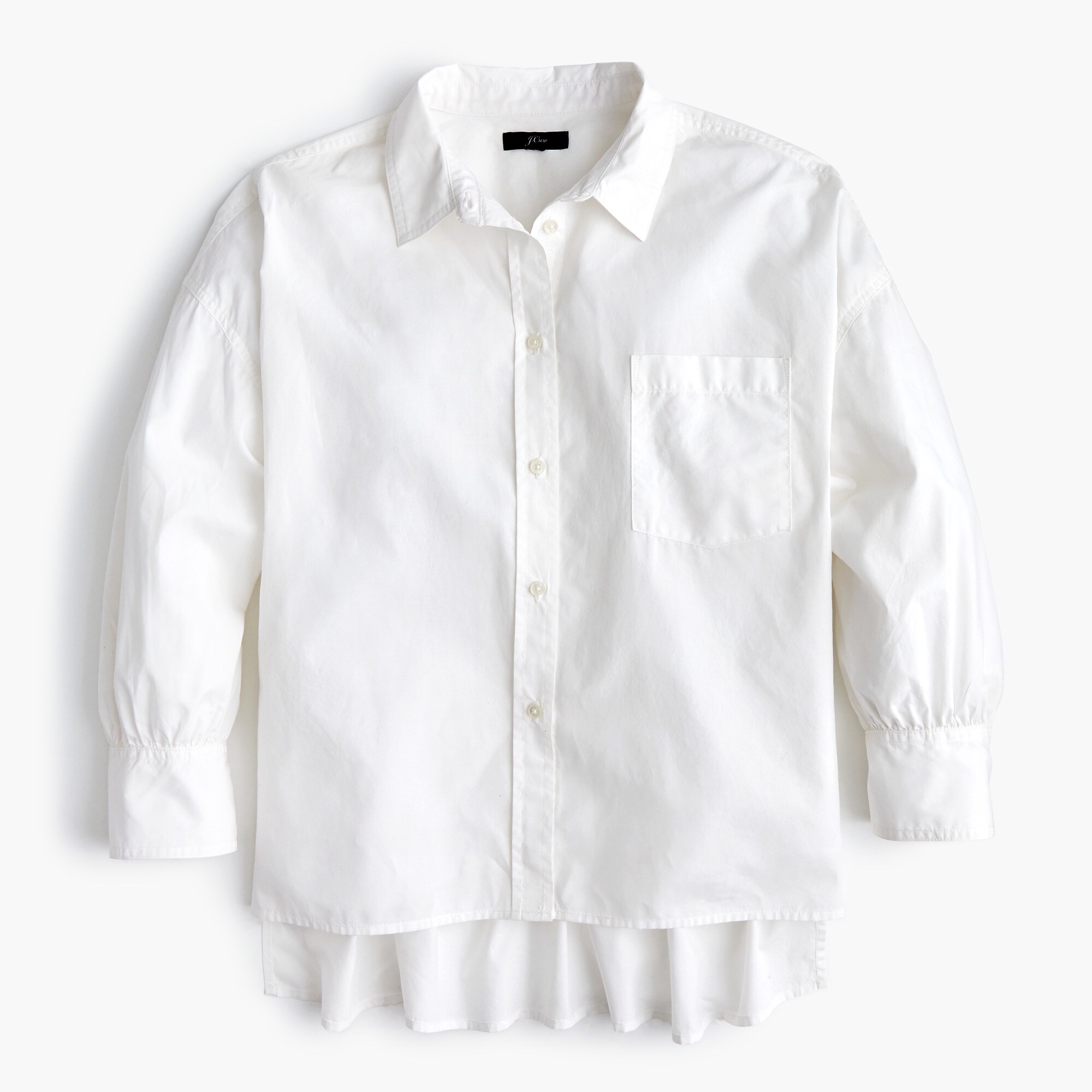 oversized white button up shirt