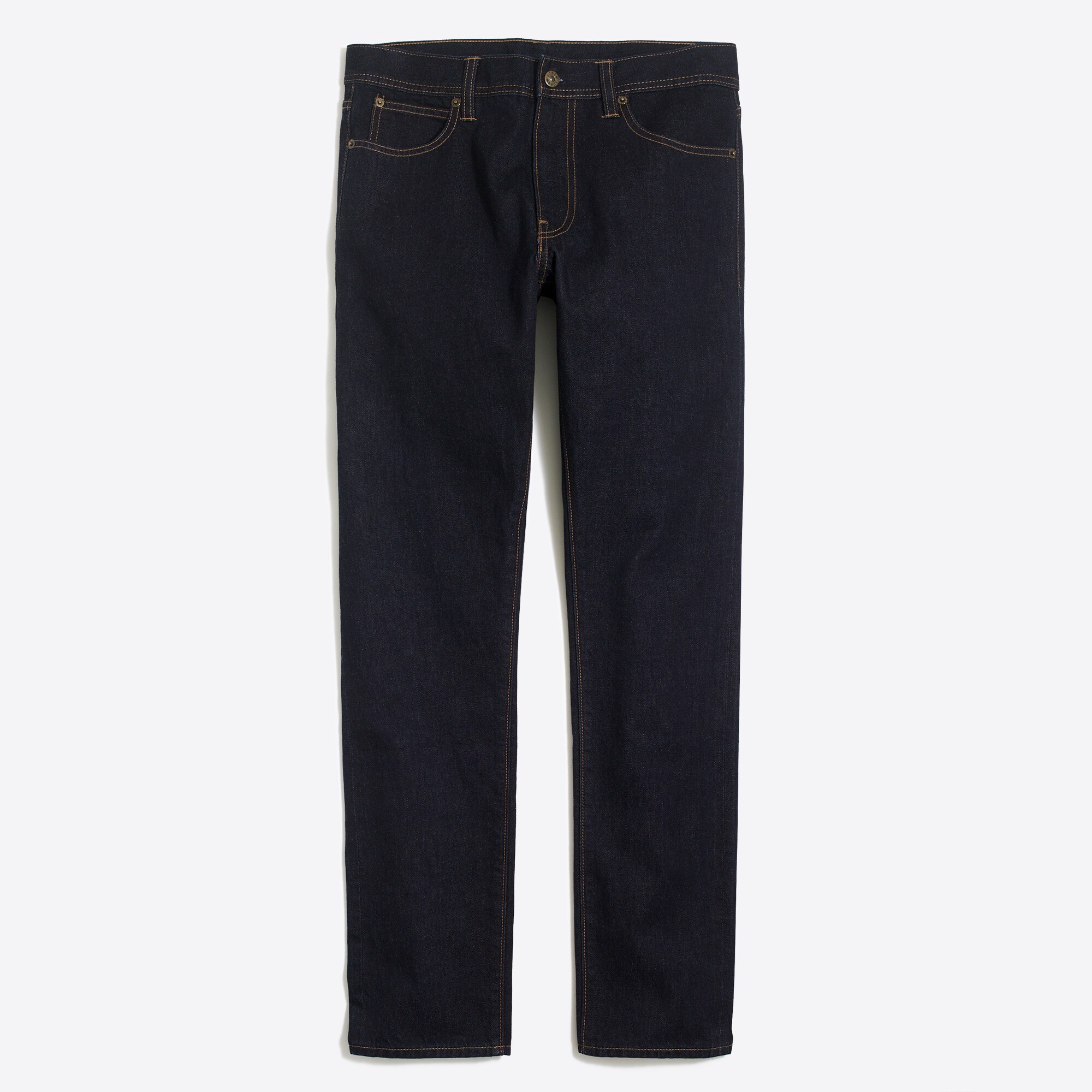 straight-fit selvedge jean in dark wash for men