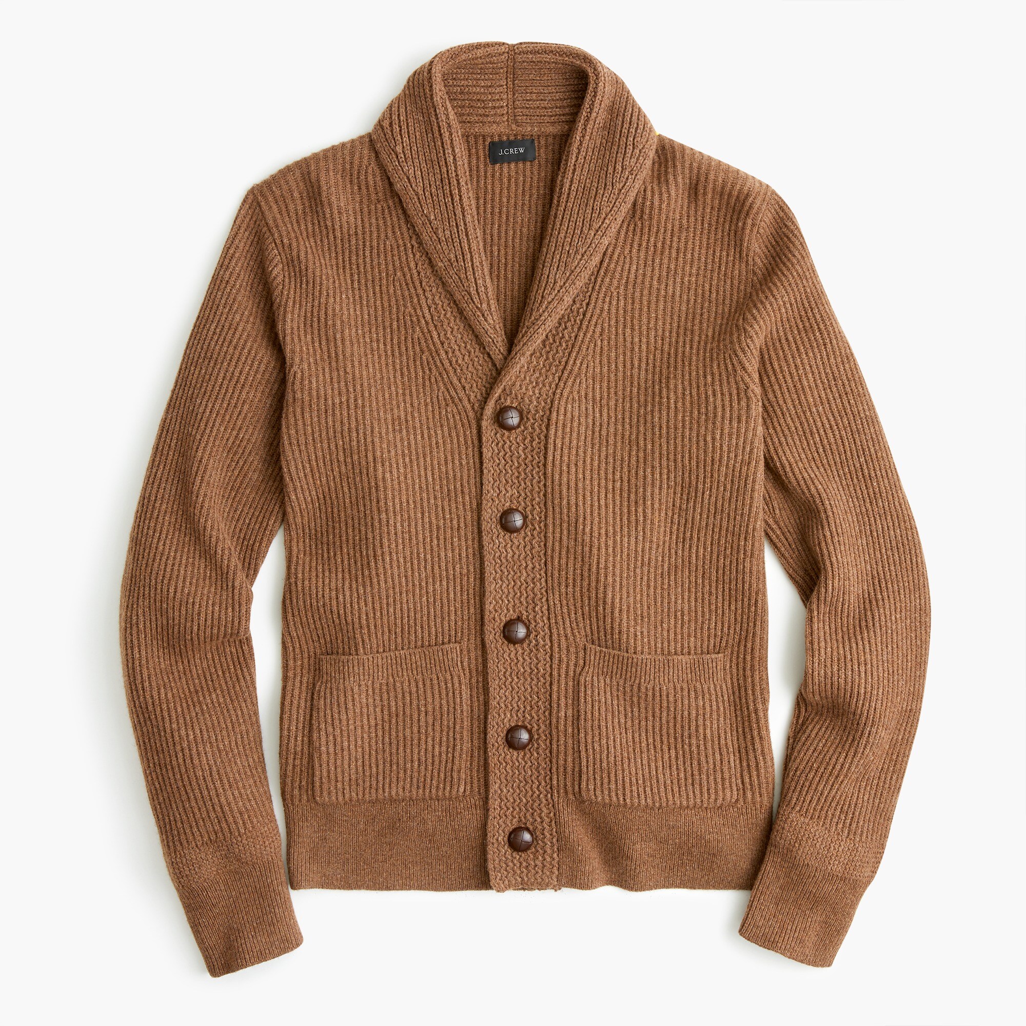 J.Crew Rugged Merino Wool Shawl collar Cardigan Sweater For Men