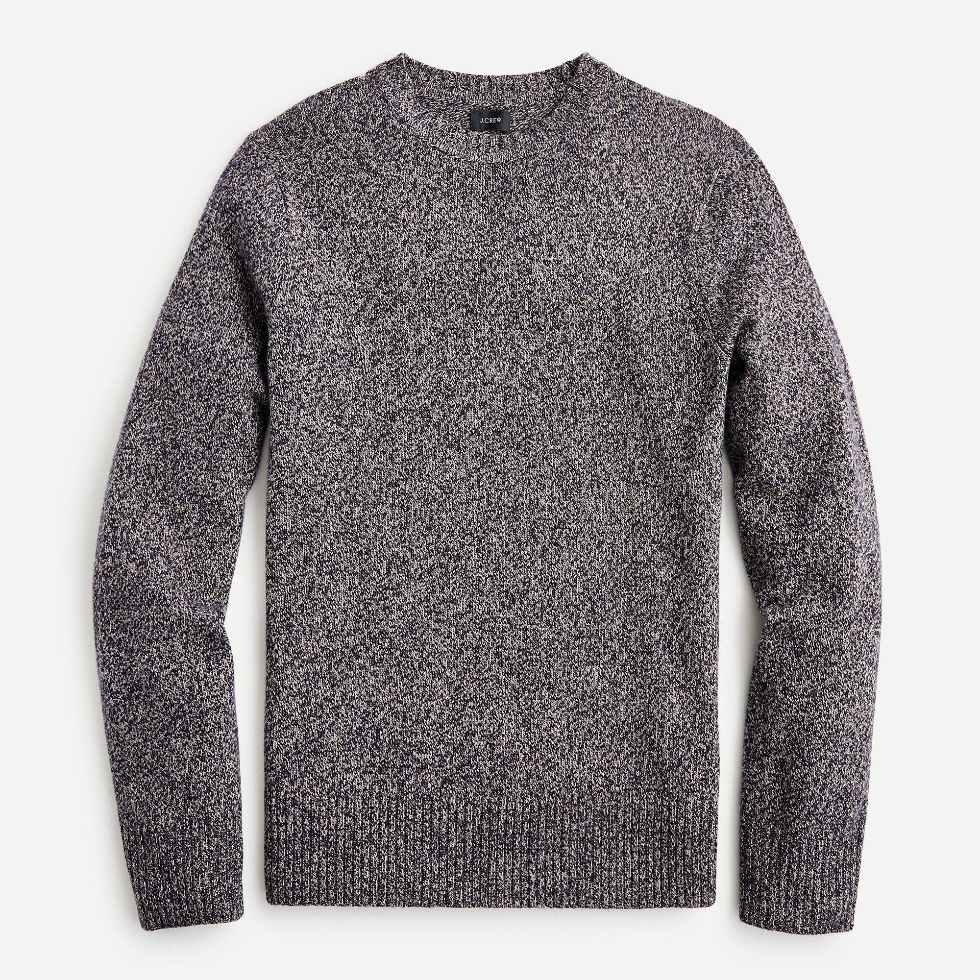 Rugged merino wool heather crewneck sweater