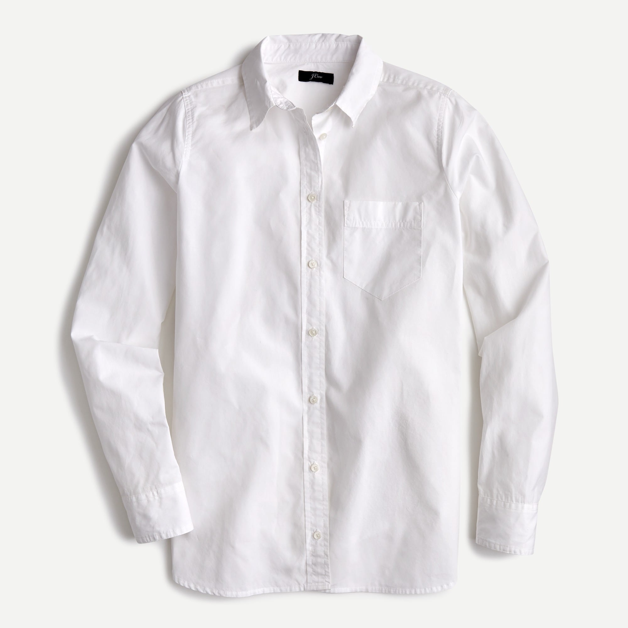 poplin white dress shirt