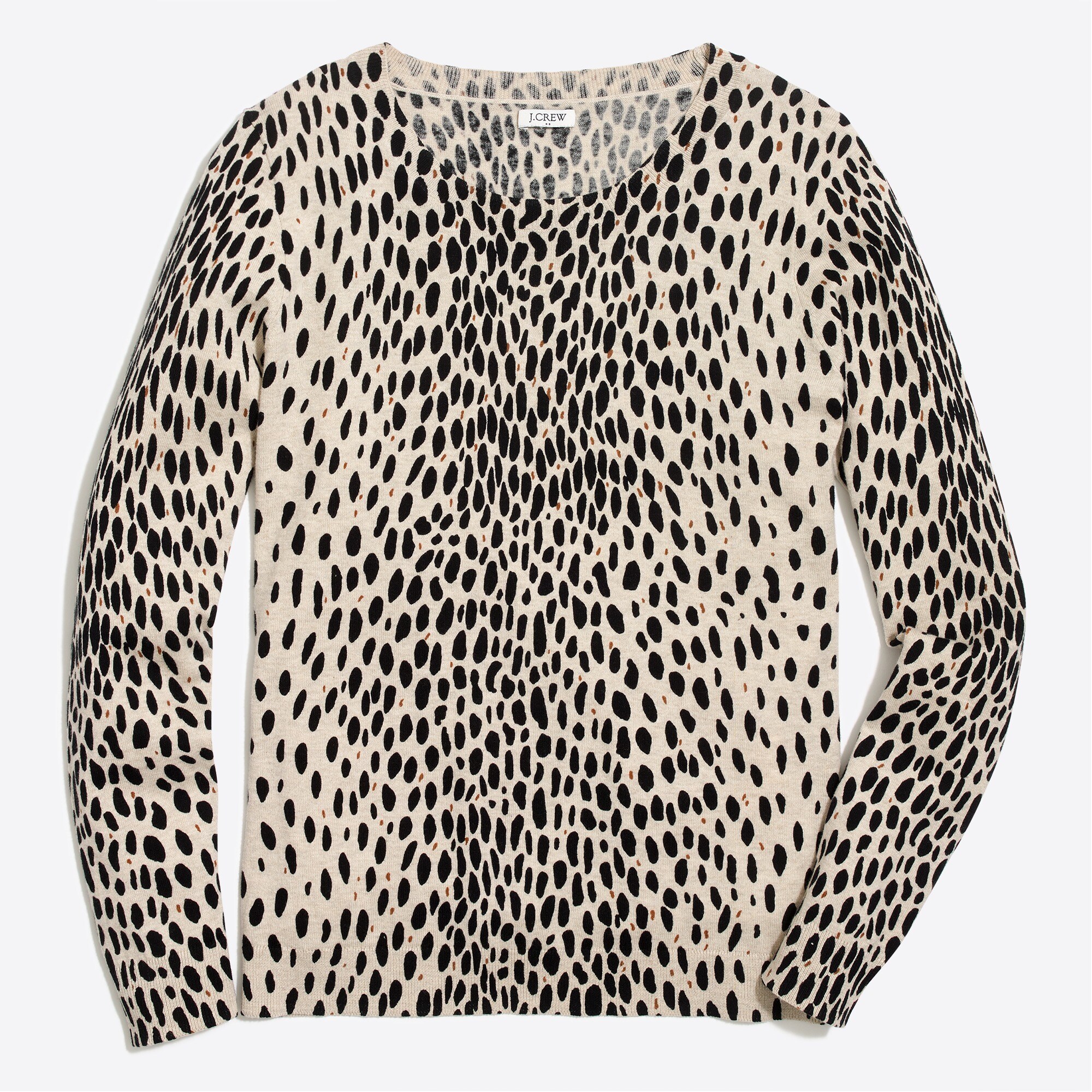 leopard teddie sweater for women