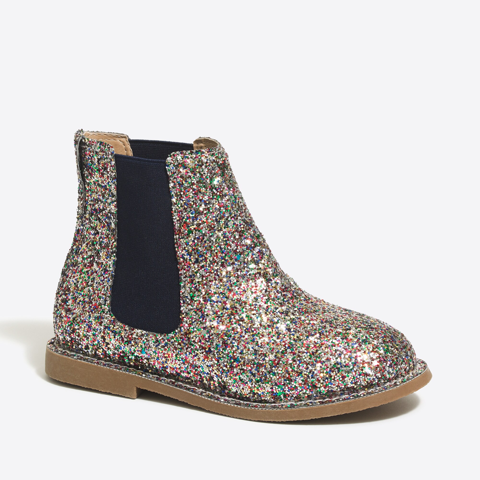 Girls' glitter Chelsea boots