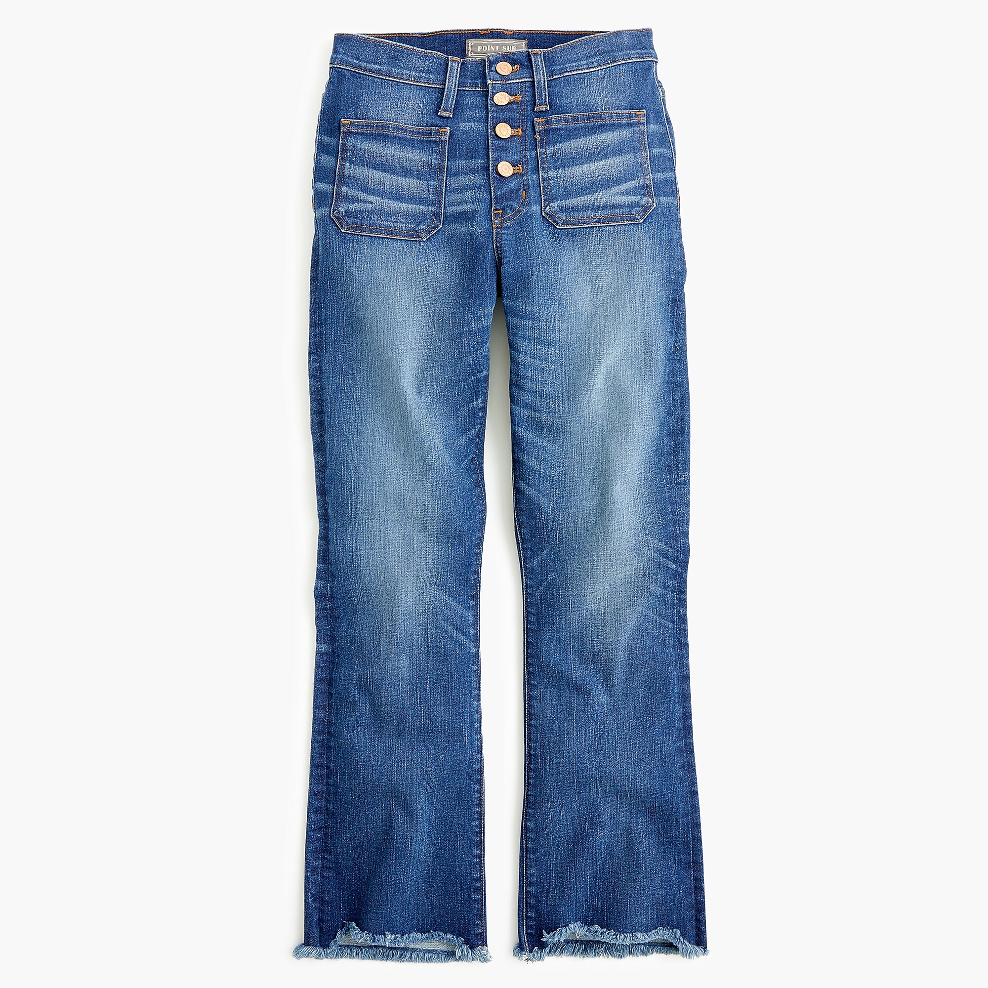 J.Crew: Point Sur 10 High-rise Demi-boot Jean With Button Fly For Women