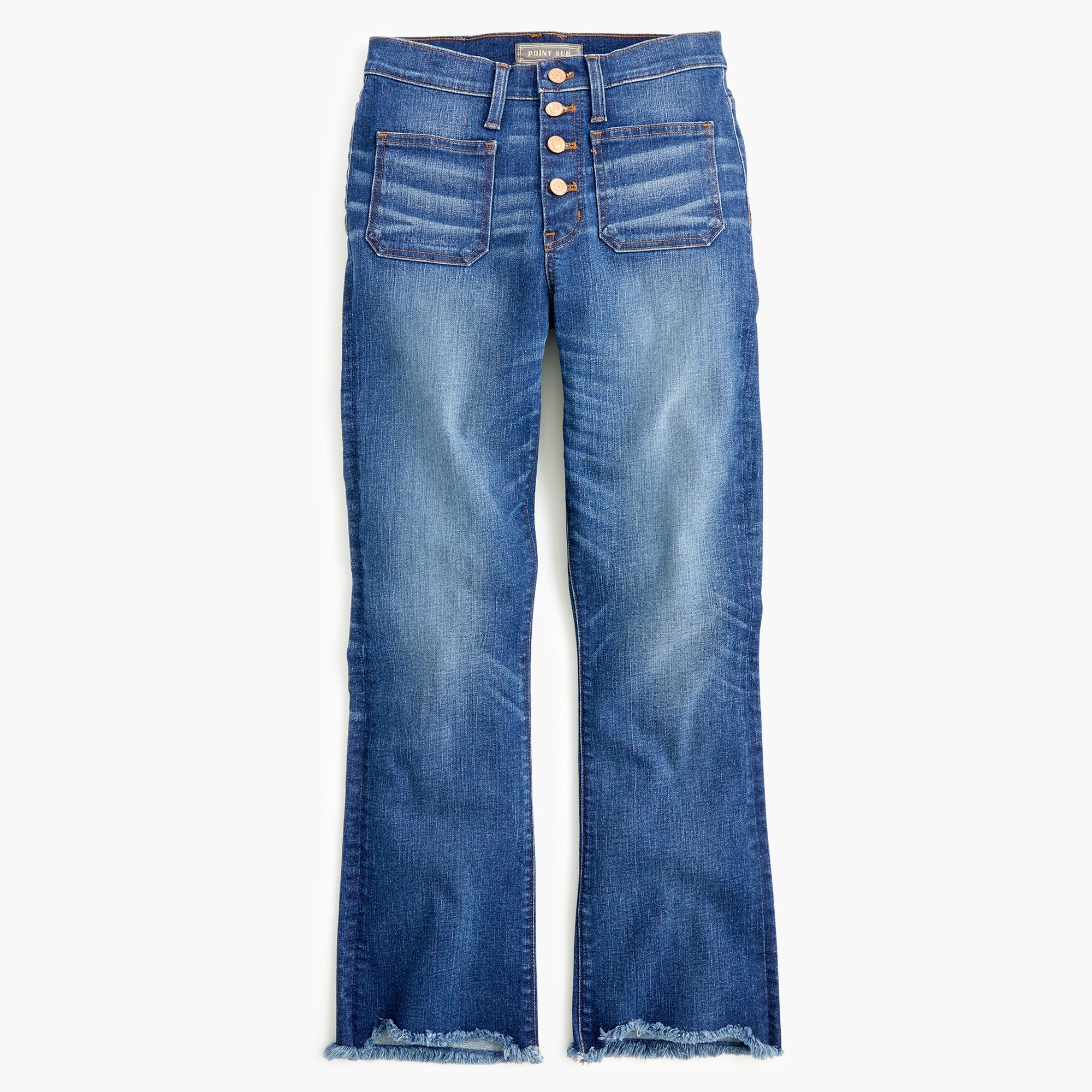 Point Sur 10" high-rise demi-boot jean with button fly