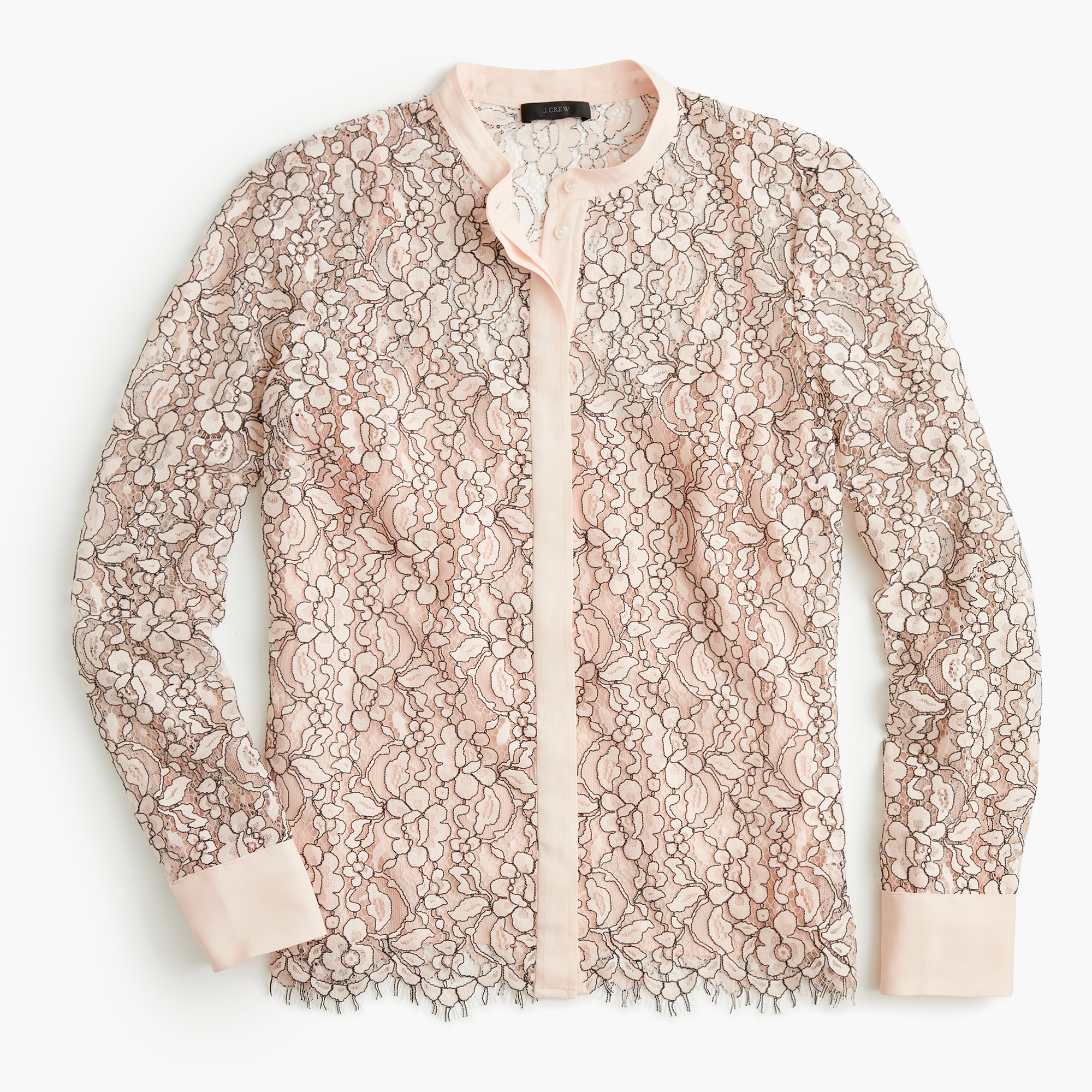 Button-up lace top