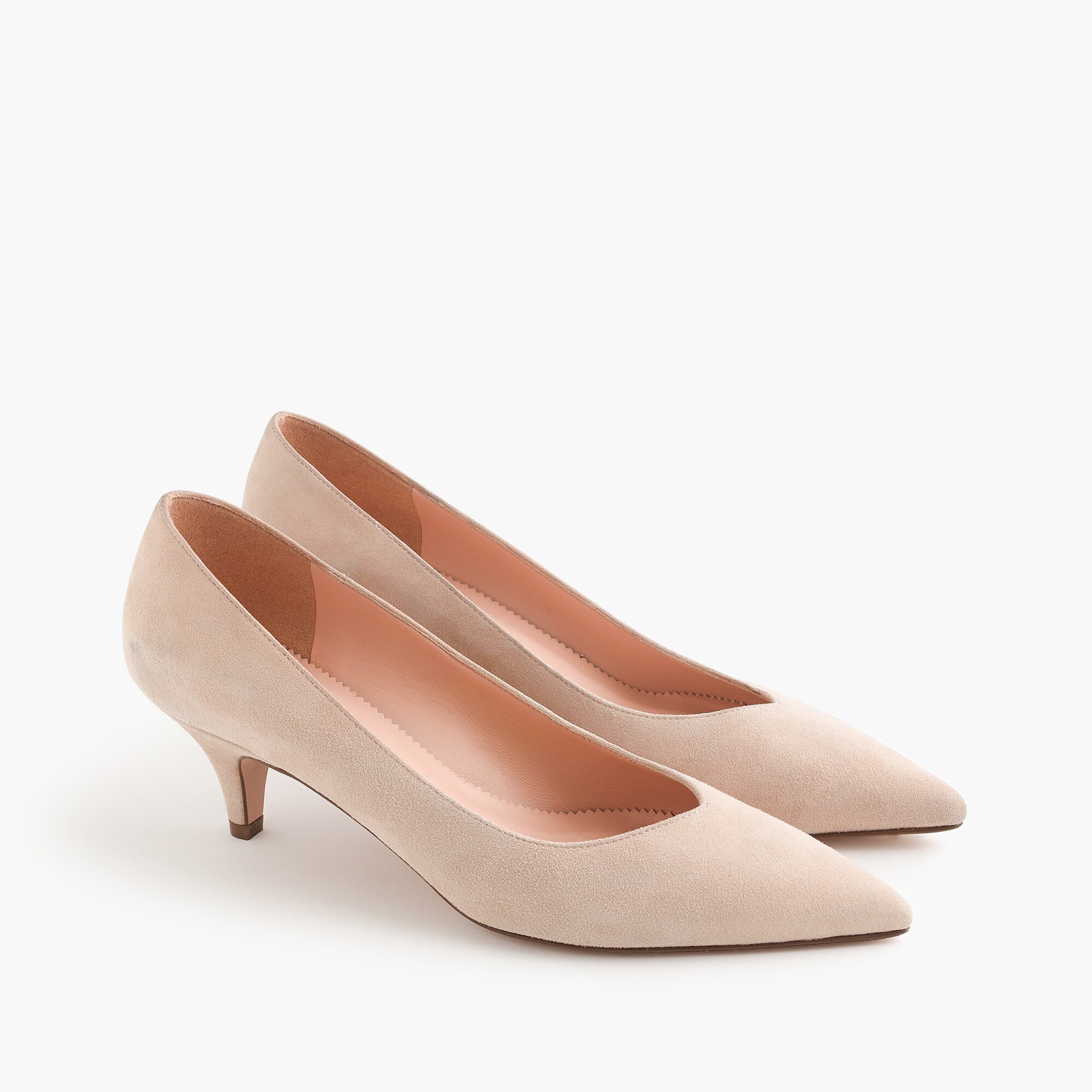 womens Dulci V-cut kitten heels in suede