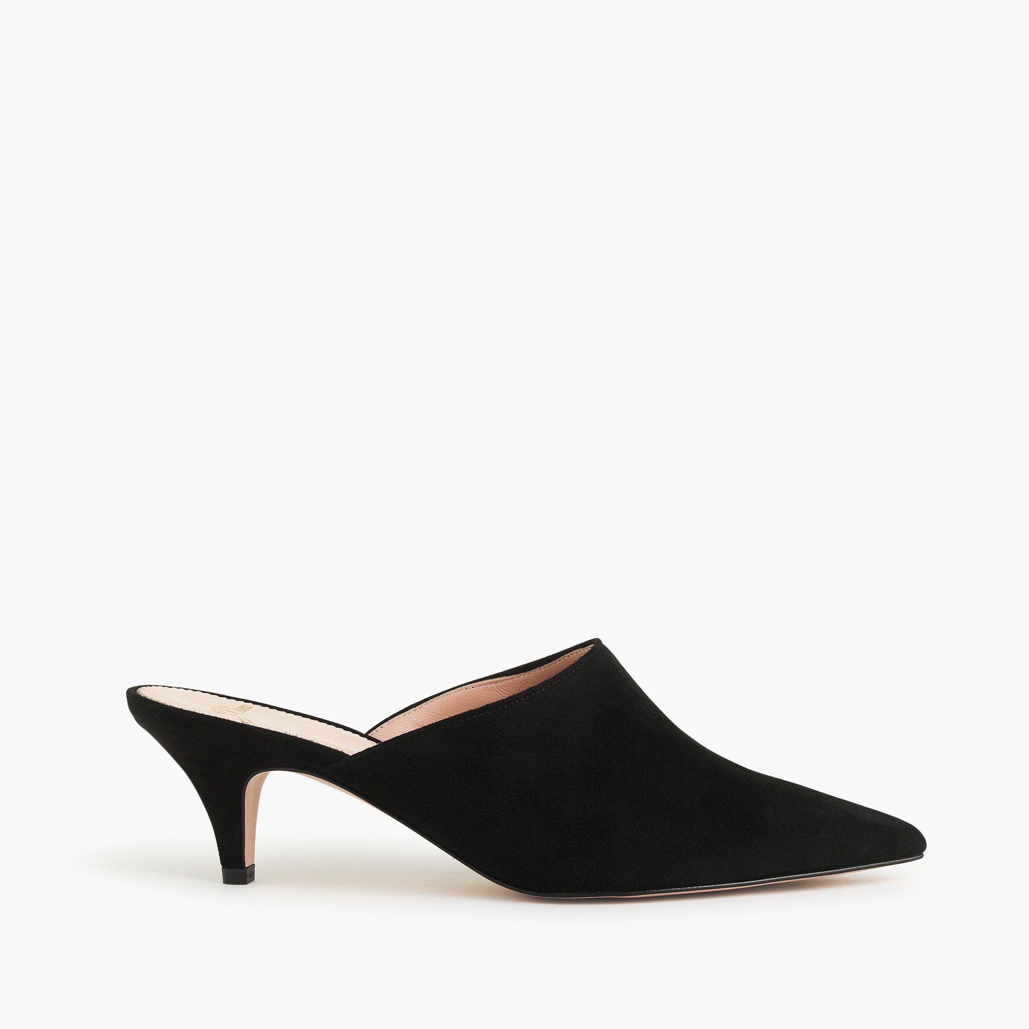 Kittenheel mules in suede Women Heels J.Crew