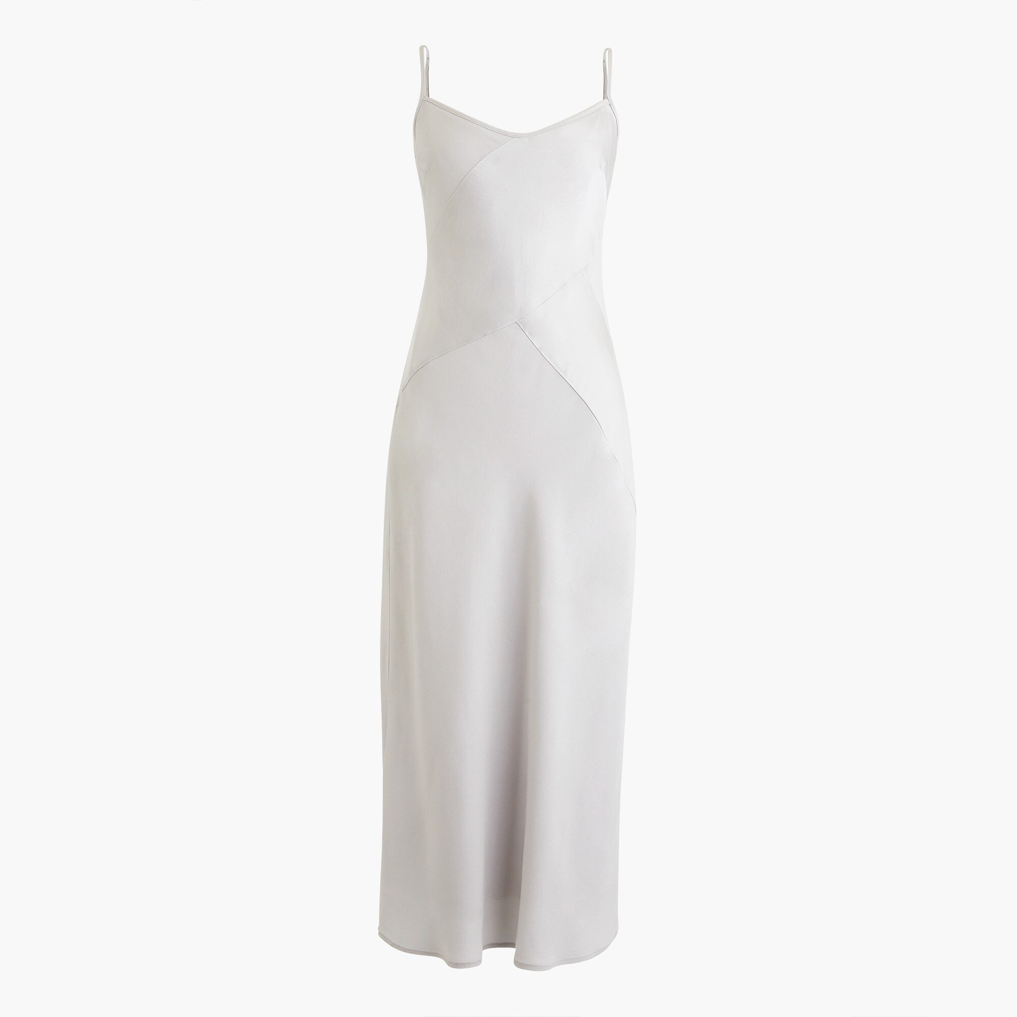  Collection mixed satin-crepe slip dress