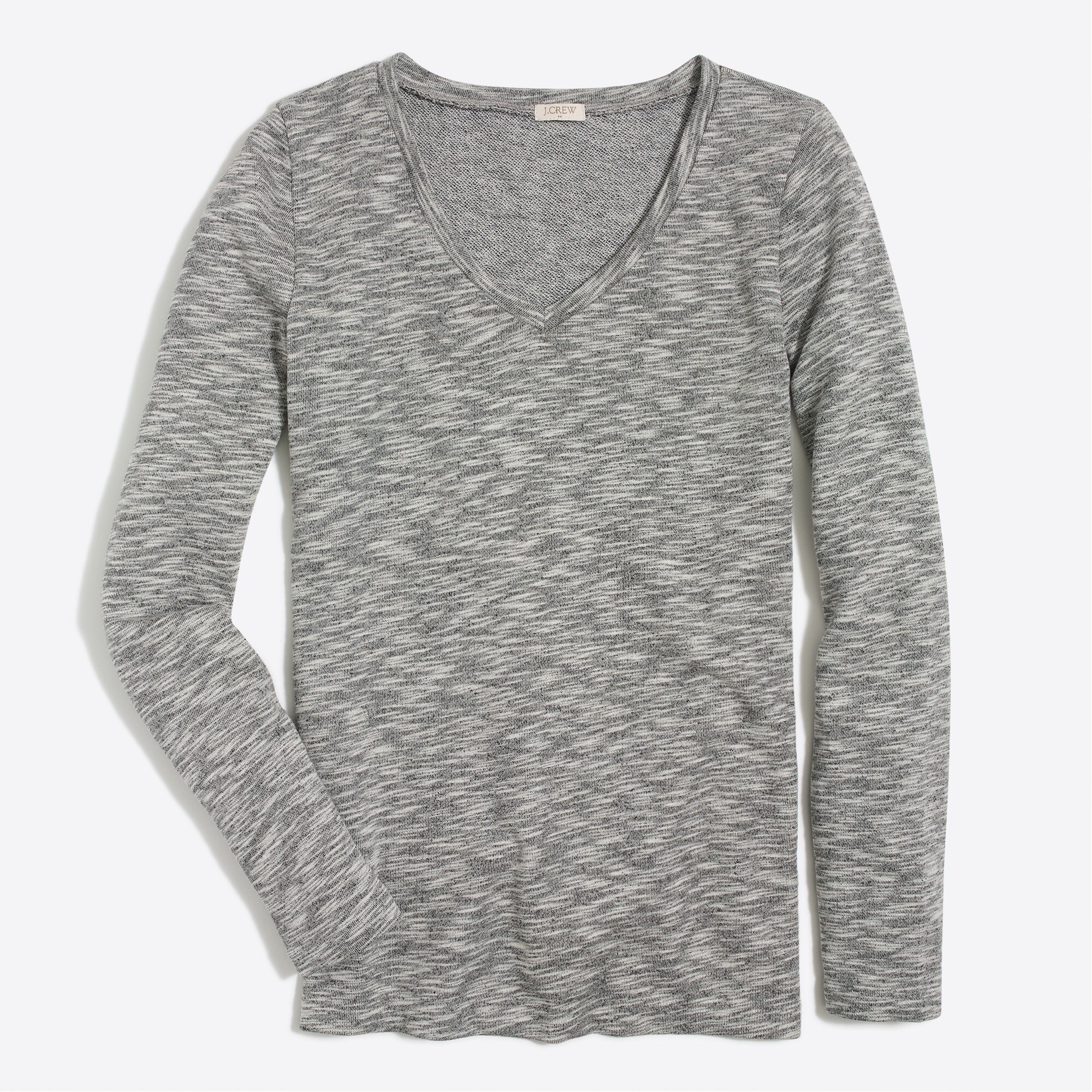 V-neck tunic sweatshirt