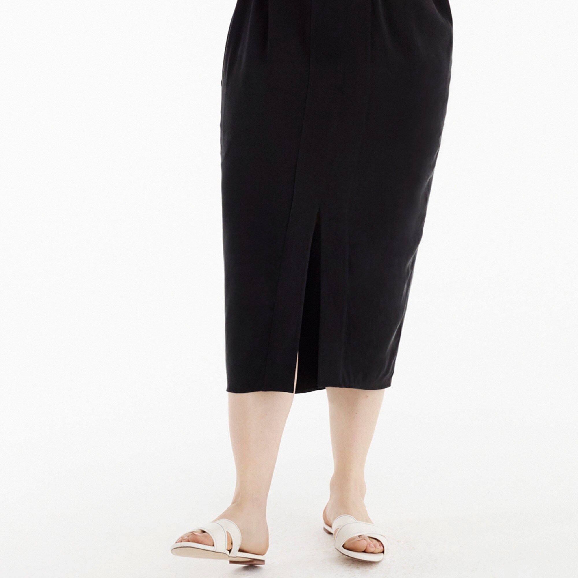j crew cupro tunic dress