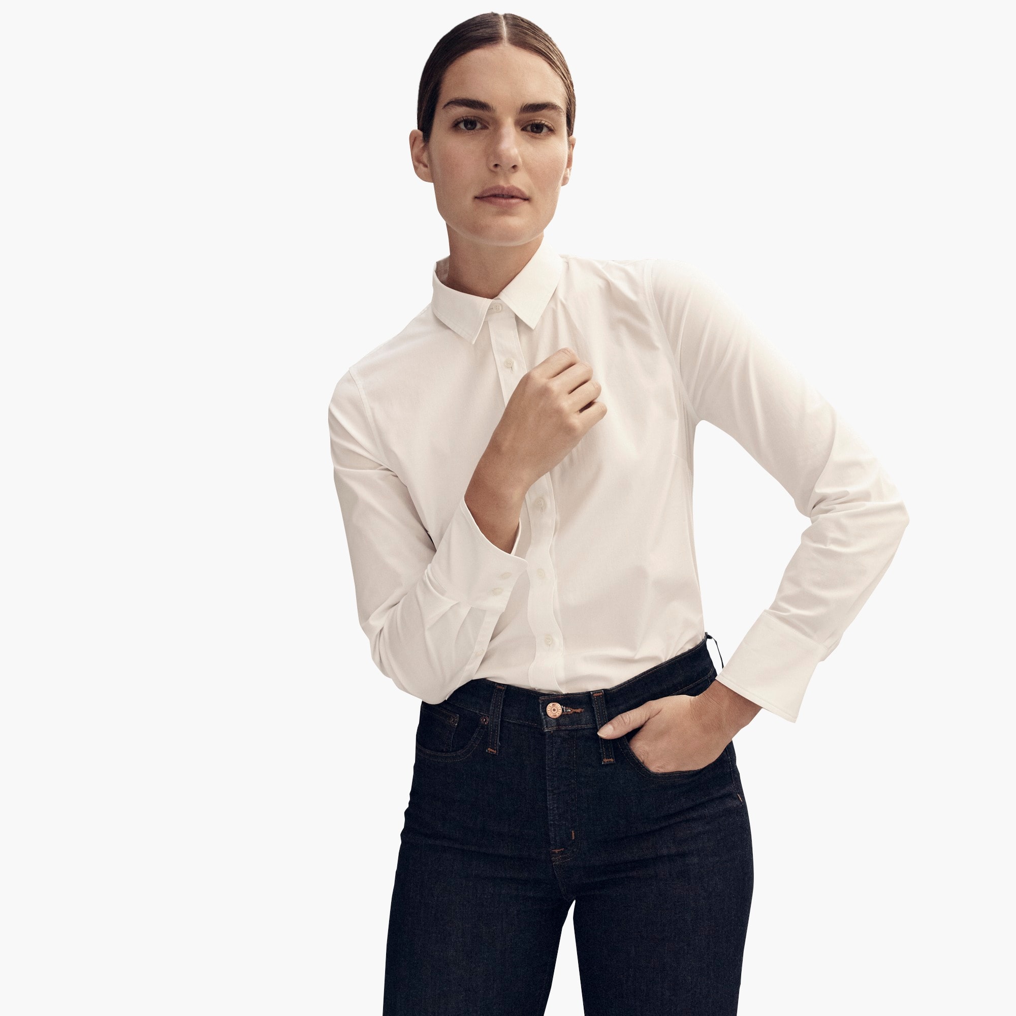 J.Crew: Slim Stretch Perfect Shirt For 