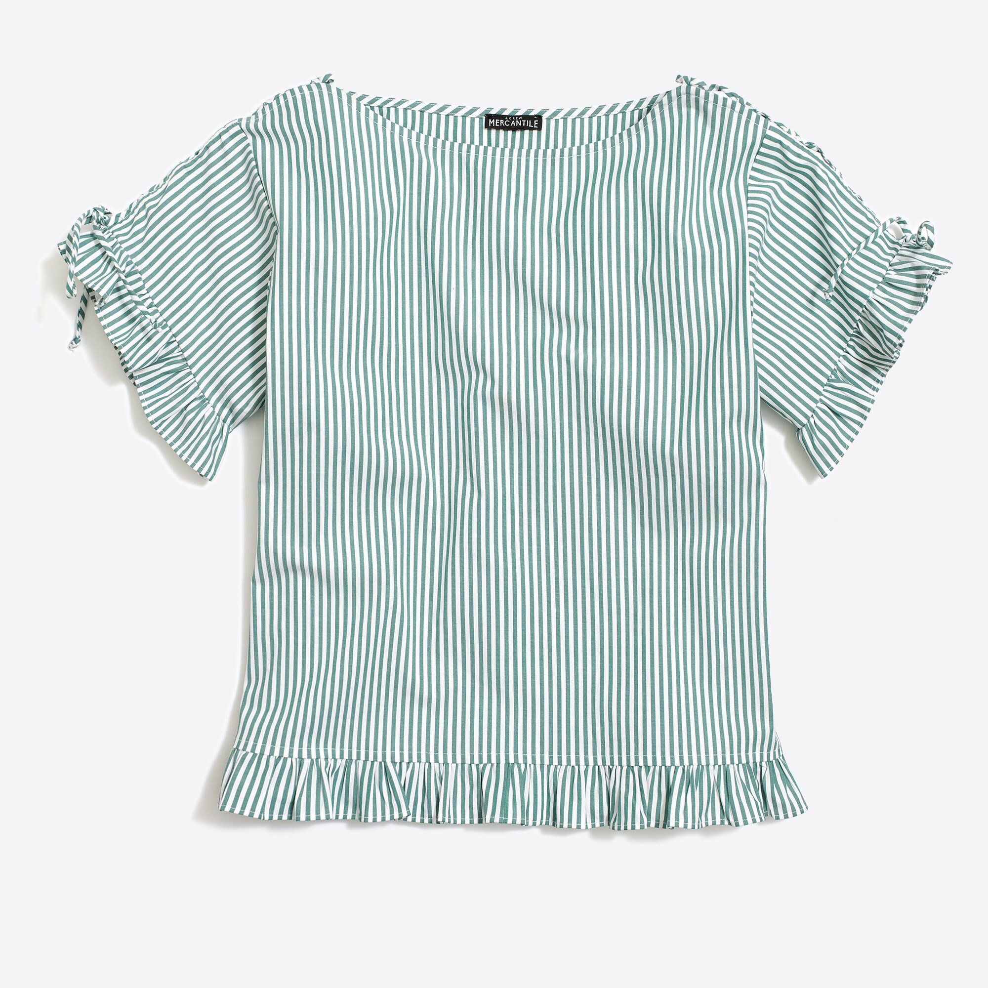 Lace-up cotton top