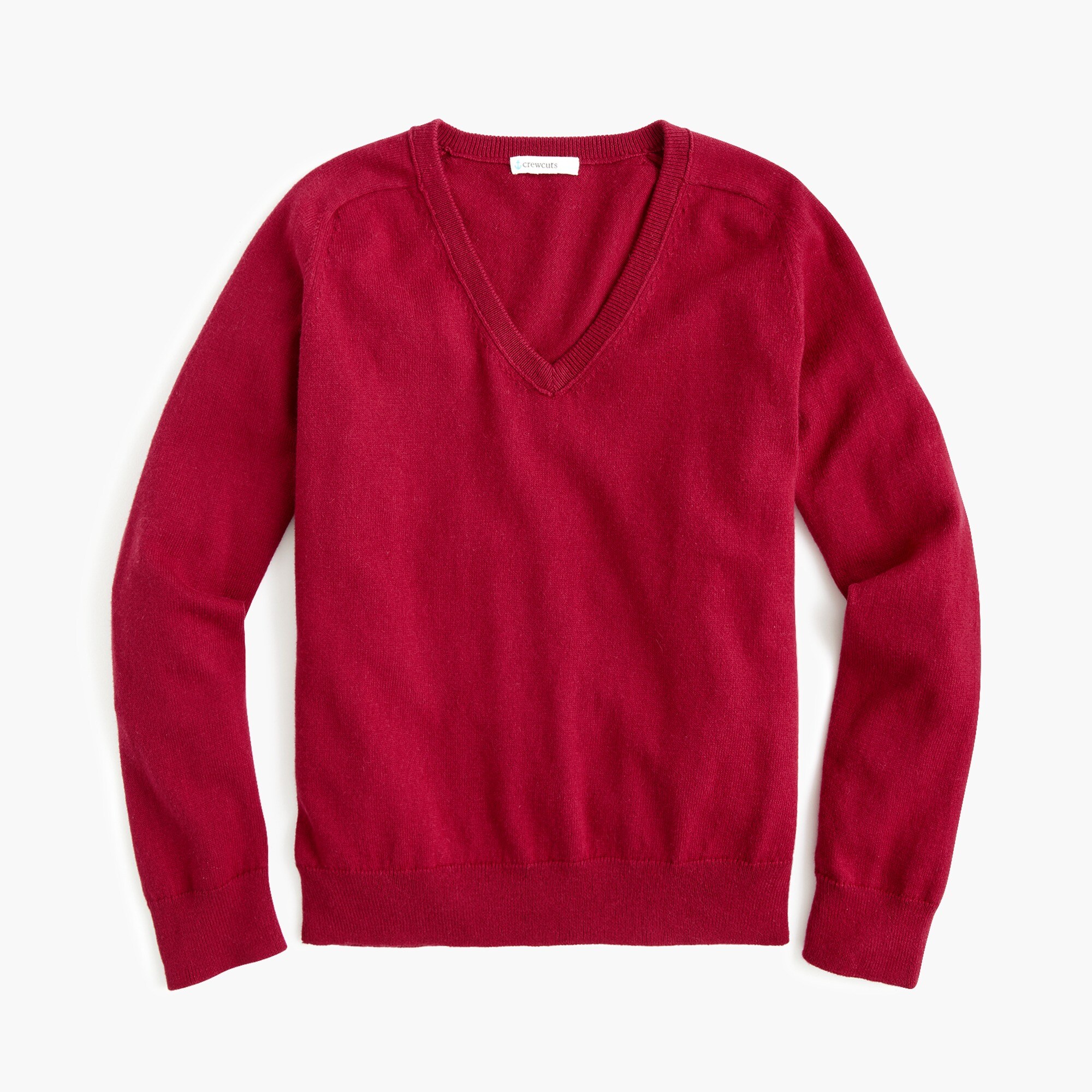 Boys' cotton-cashmere V-neck sweater