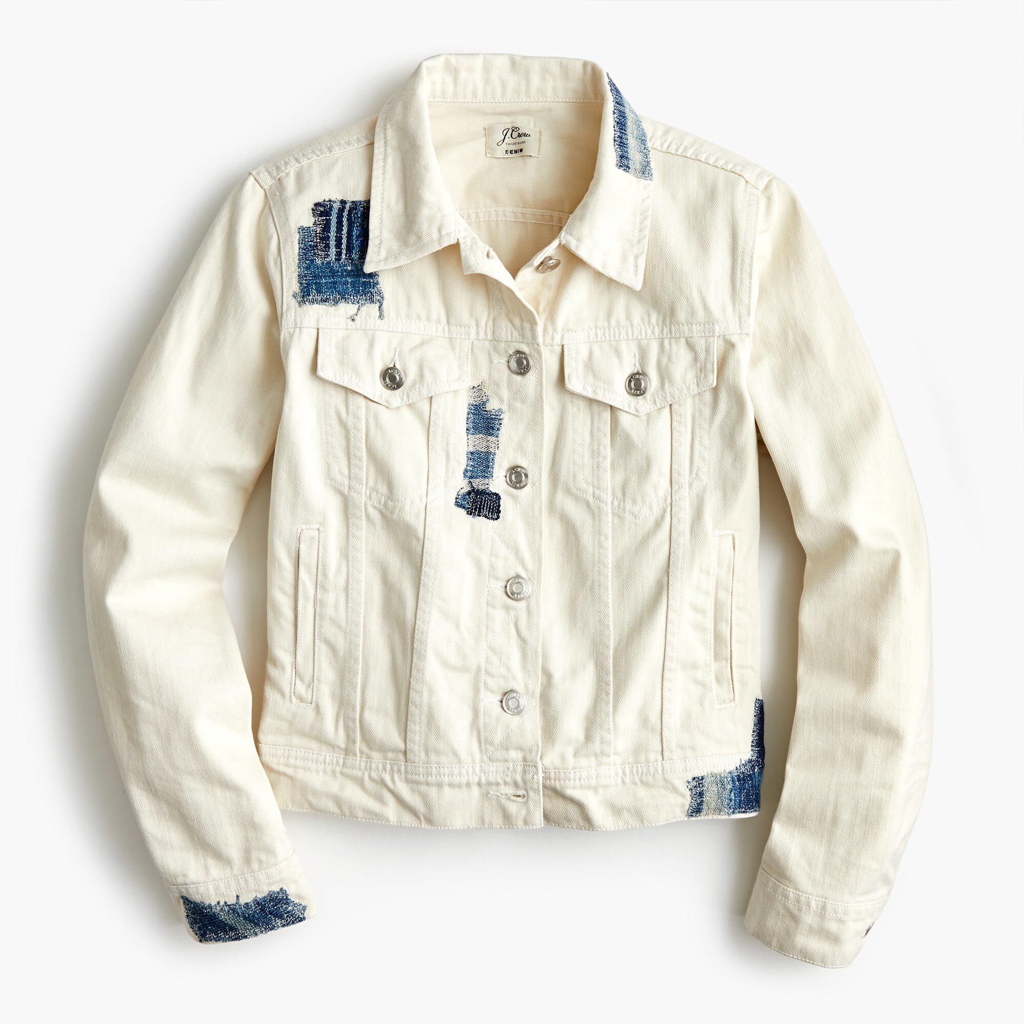 j crew white jean jacket