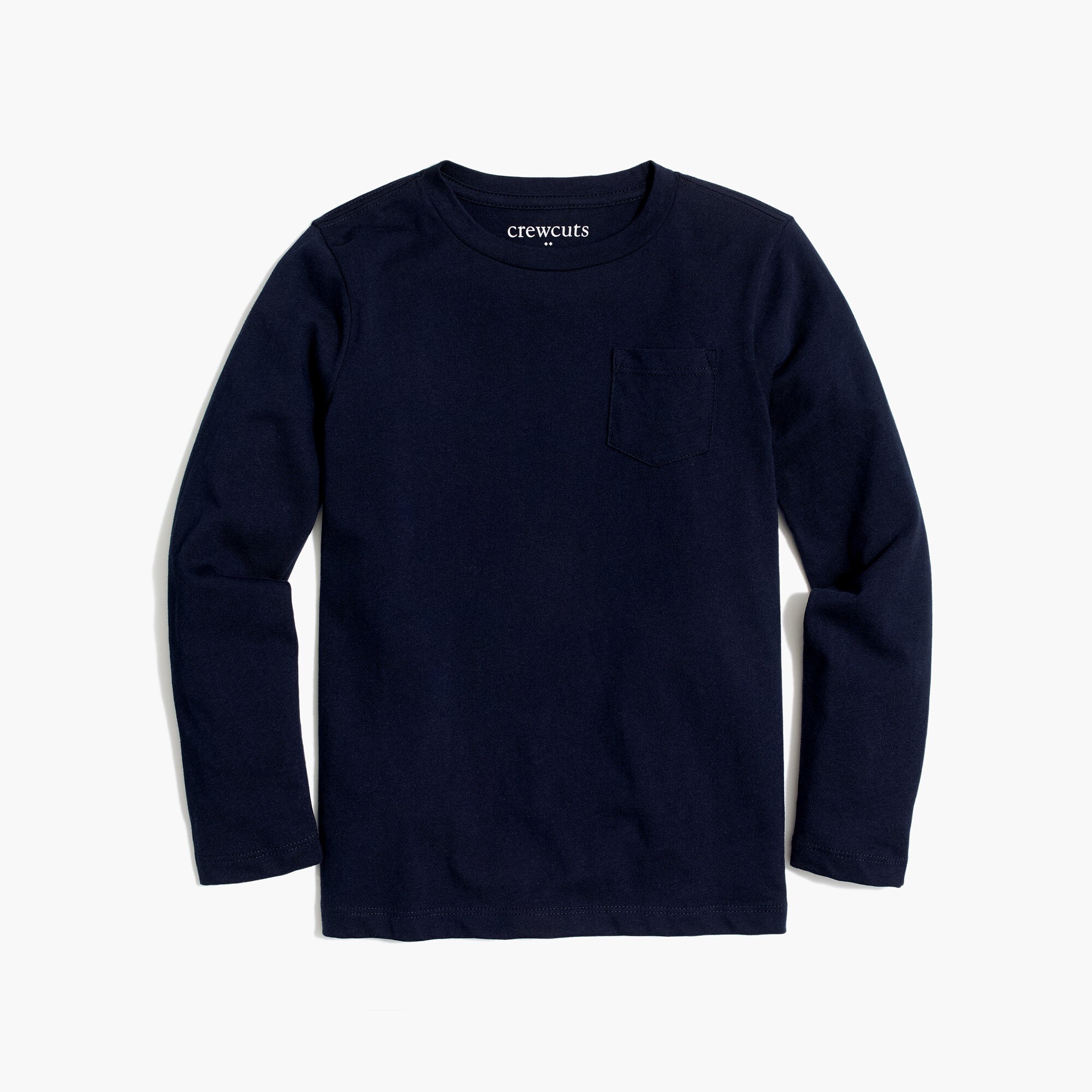 boys Boys' long-sleeve cotton jersey pocket tee