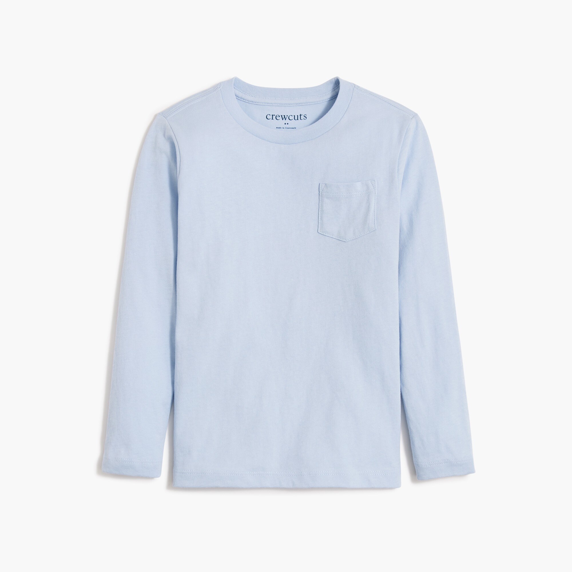 boys Boys' long-sleeve cotton jersey pocket tee