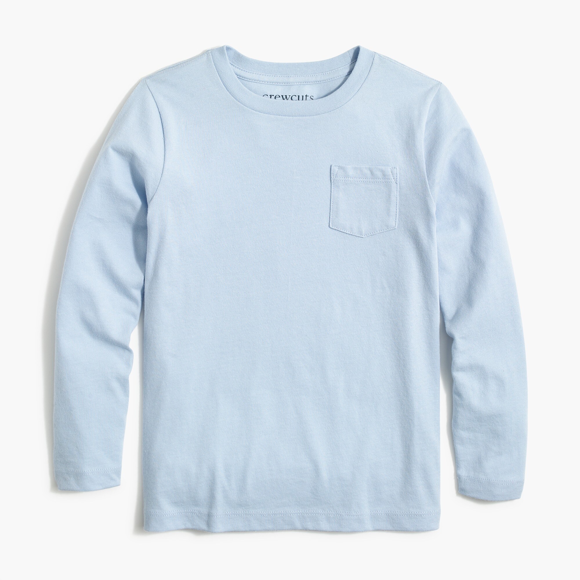 Boys' long-sleeve cotton jersey pocket tee
