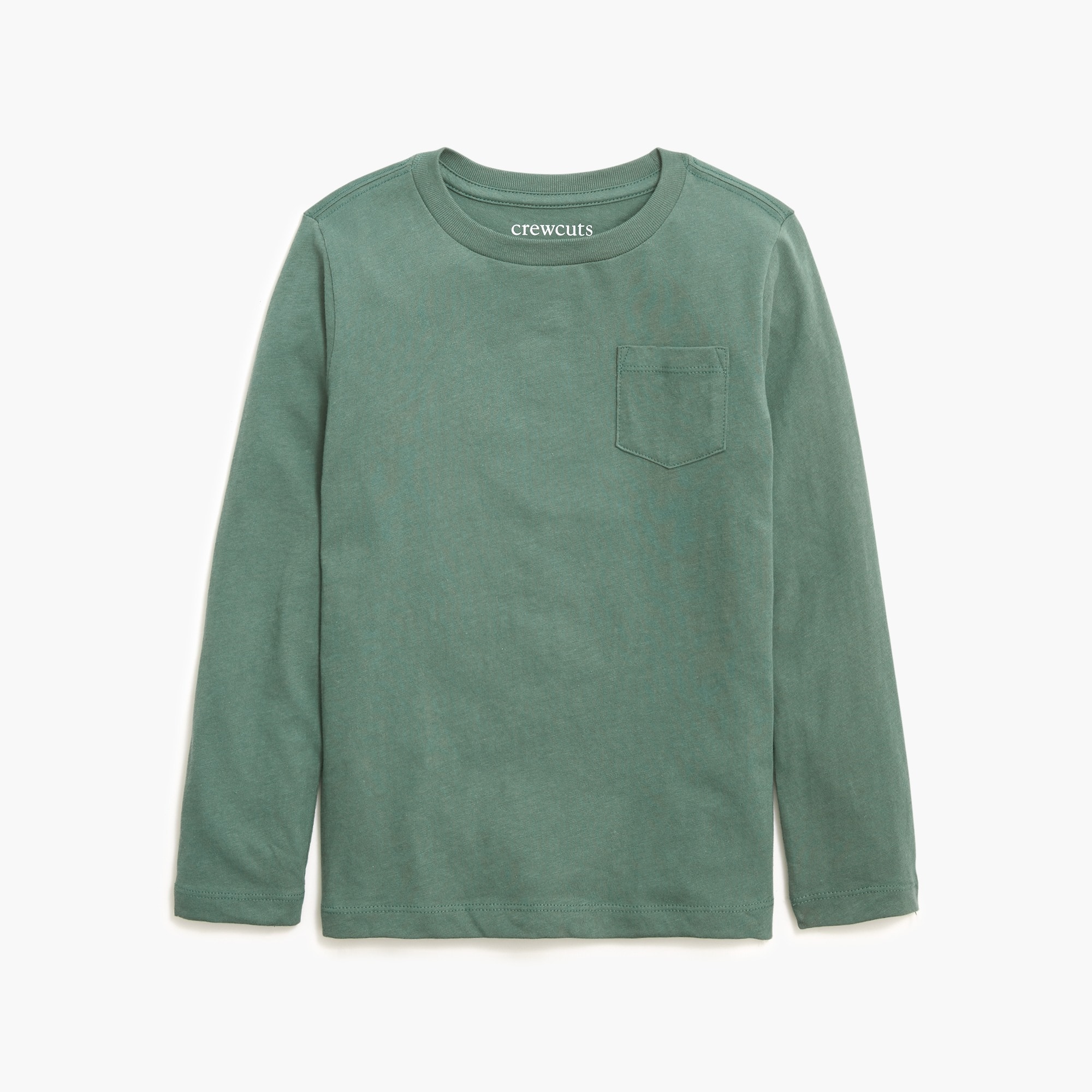 boys Boys' long-sleeve cotton jersey pocket tee