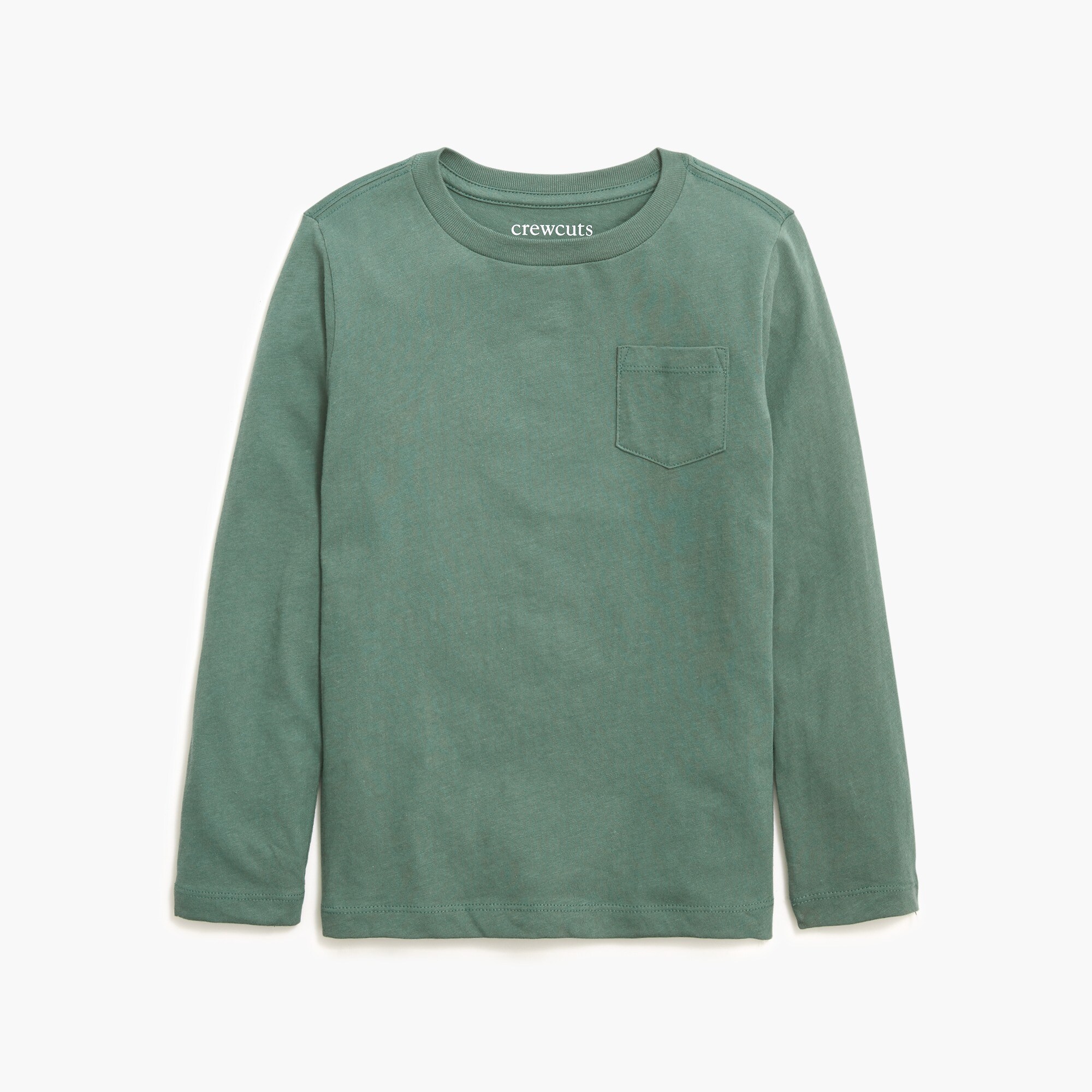 boys' long-sleeve cotton jersey pocket tee for boys