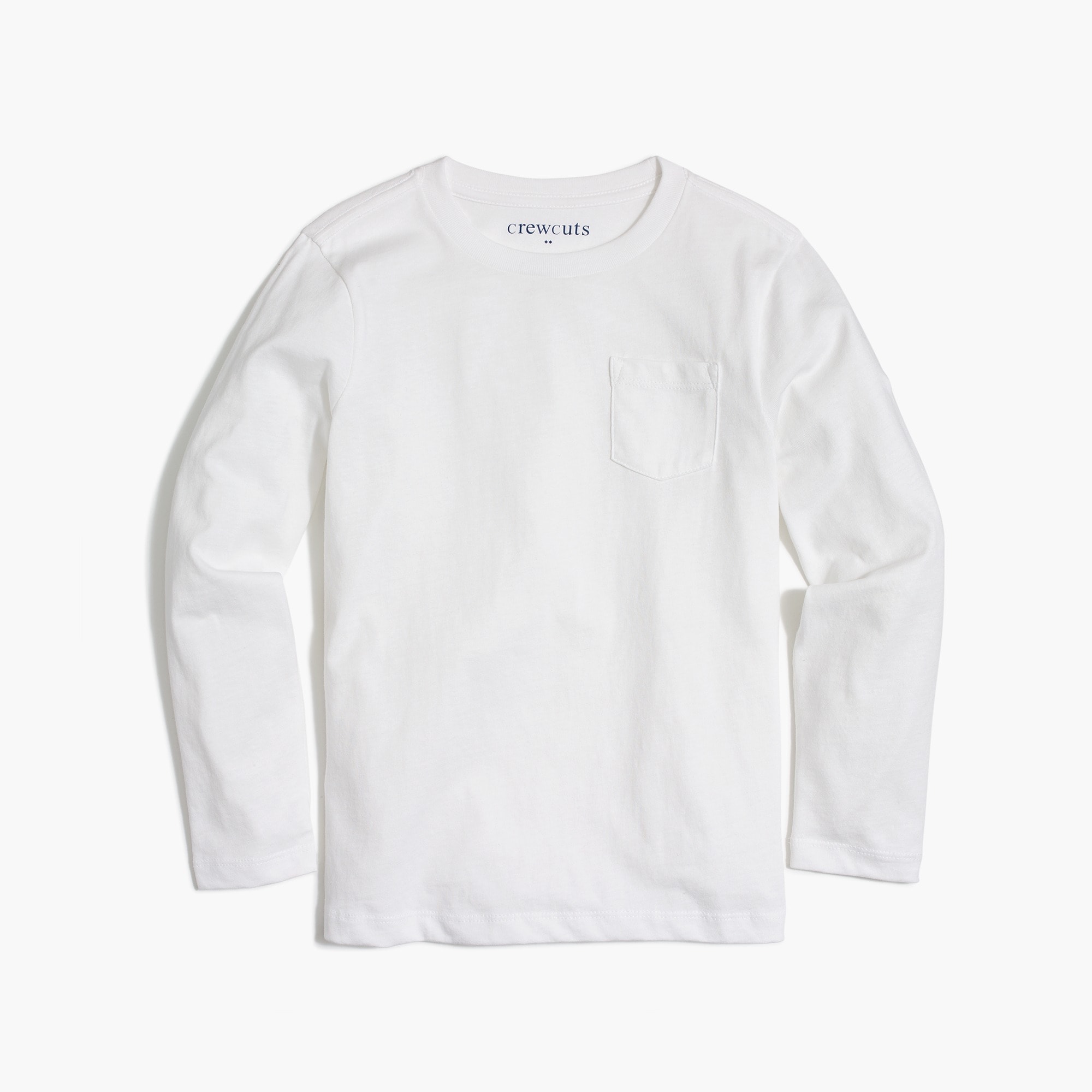 boys' long-sleeve cotton jersey pocket tee for boys